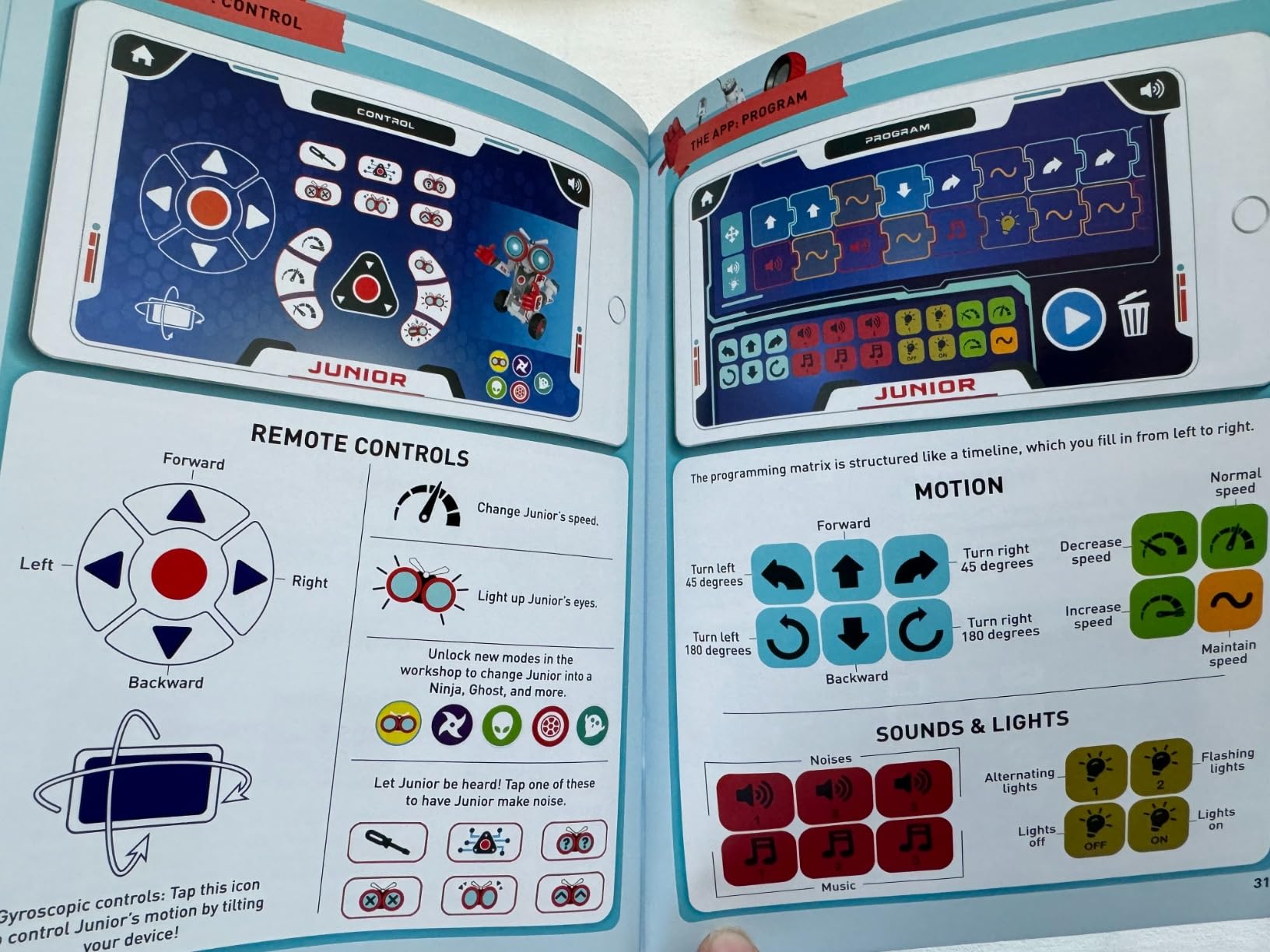 Thames & Kosmos Robotics Smart Machines Junior STEM Kit, Build & Code Your Robot's Movements, Speed, Lights & Sounds, for Ages 8+, Use Screen-Free w/Built-in Buttons or via Block-Based Coding App customer photo 2