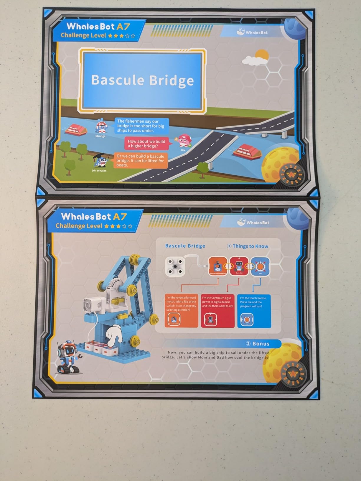 WhalesBot A1 Coding Toy for Kids, Building Block Robot, Fun STEM Toy with Magnetic Controller and Sensor Blocks, Screen-Free Coding with 3 Guide Books for Kids 3-6 customer photo 2