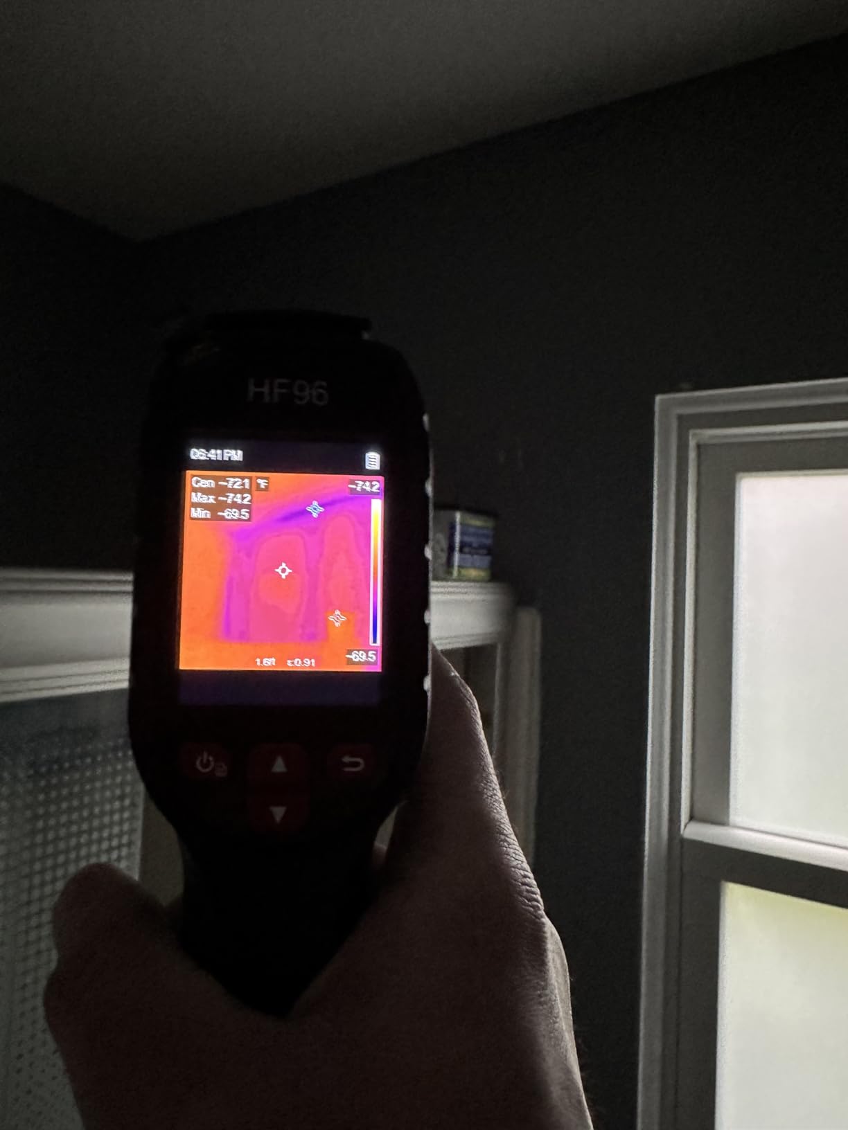 HF96 Thermal Camera with AI Scene Detection, Laser Pointer, 240x240 Super Resolution, -4°F~1022°F, Thermal Imaging Camera for HVAC Electrical Building Inspection, 25Hz Infrared Camera, 11h Runtime customer photo 2