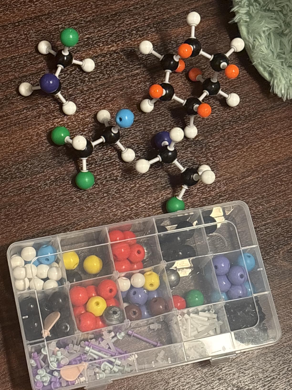Molecular Model Kit, 444 Pcs Organic Chemistry Structure Set | Includes with 136 atoms,158 bonds, Build Chemical Structure, C60 Fullerene, Visualize Organic Molecule, High School & College customer photo 2