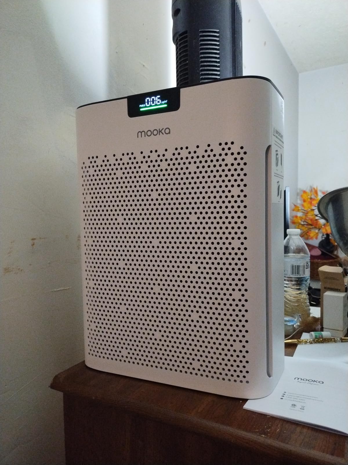 MOOKA Air Purifier for Home Bedroom Large Room 2200 Ft², True HEPA Filter | Washable Pre-Filter, Auto Mode, Quiet Sleep Mode, Air Quality Monitor, Air Cleaner for Pet Dust Smoke Pollen, KJ190H White customer photo 2