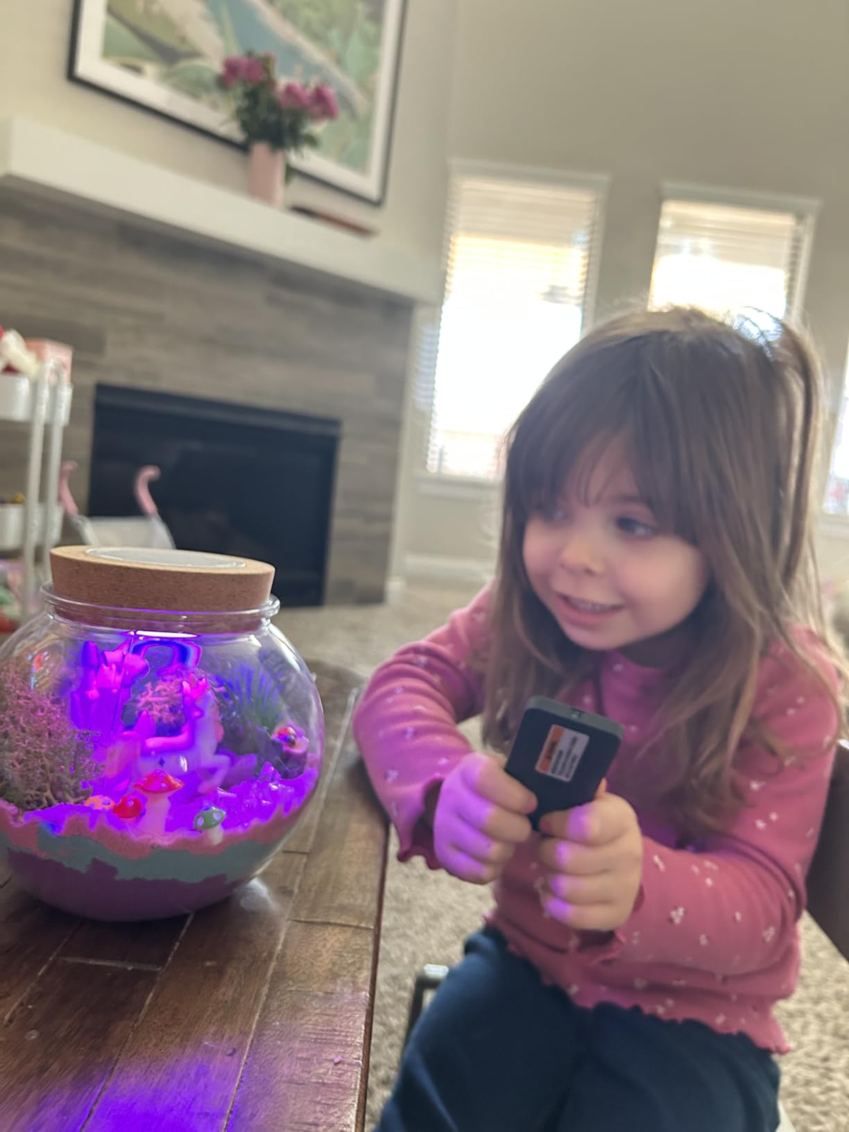 JOYEEMAX Dinosaur Light-Up Terrarium Kit for Kids - LED Night Light Birthday Gift for Boys Ages 4 5 6 7 8-12 Year Old - Dinosaur Toys for Boys - DIY Arts and Crafts Kit for Kids customer photo 1