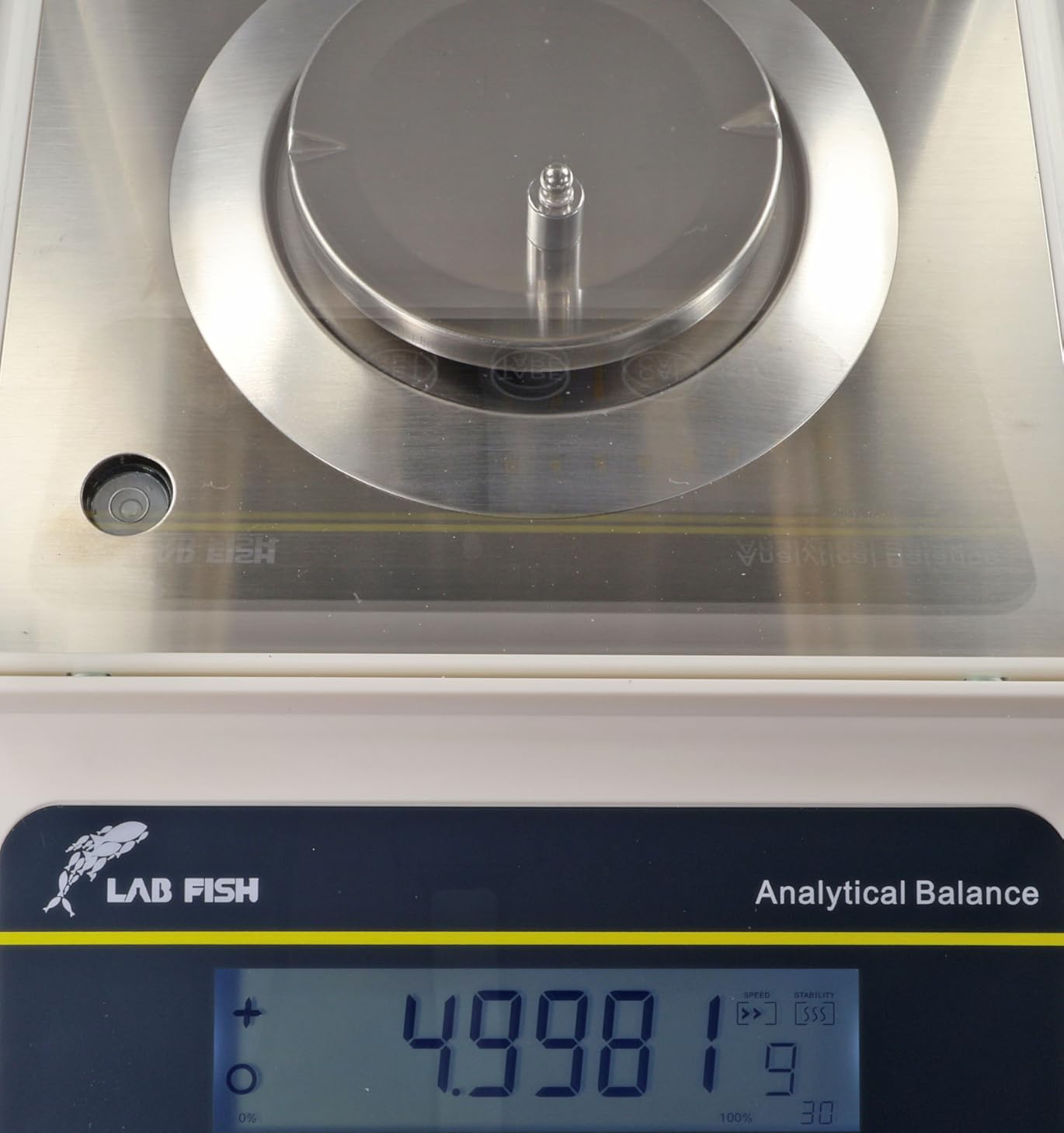 LAB FISH FA2204N Analytical Balance, 220g x 0.1mg Dual Calibration | 220g capacity, 0.1mg accuracy, internal & external calibration, precision lab scale for pharmacy & scientific use customer photo 1