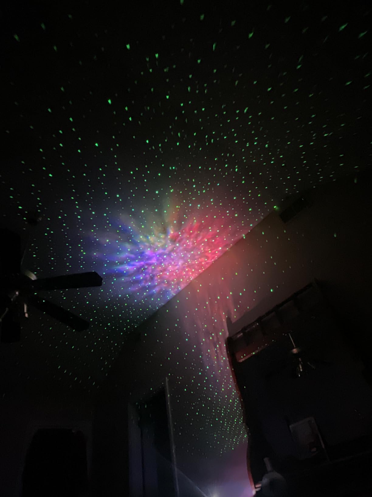 Rossetta Dual Lens Galaxy Star Aurora Projector Night Light for Bedroom | 58 Light Effects, White Noise, Bluetooth Speaker, Music Sync, Remote Control, Timer, Room Decor Gift for Kids Adults Teens customer photo 2