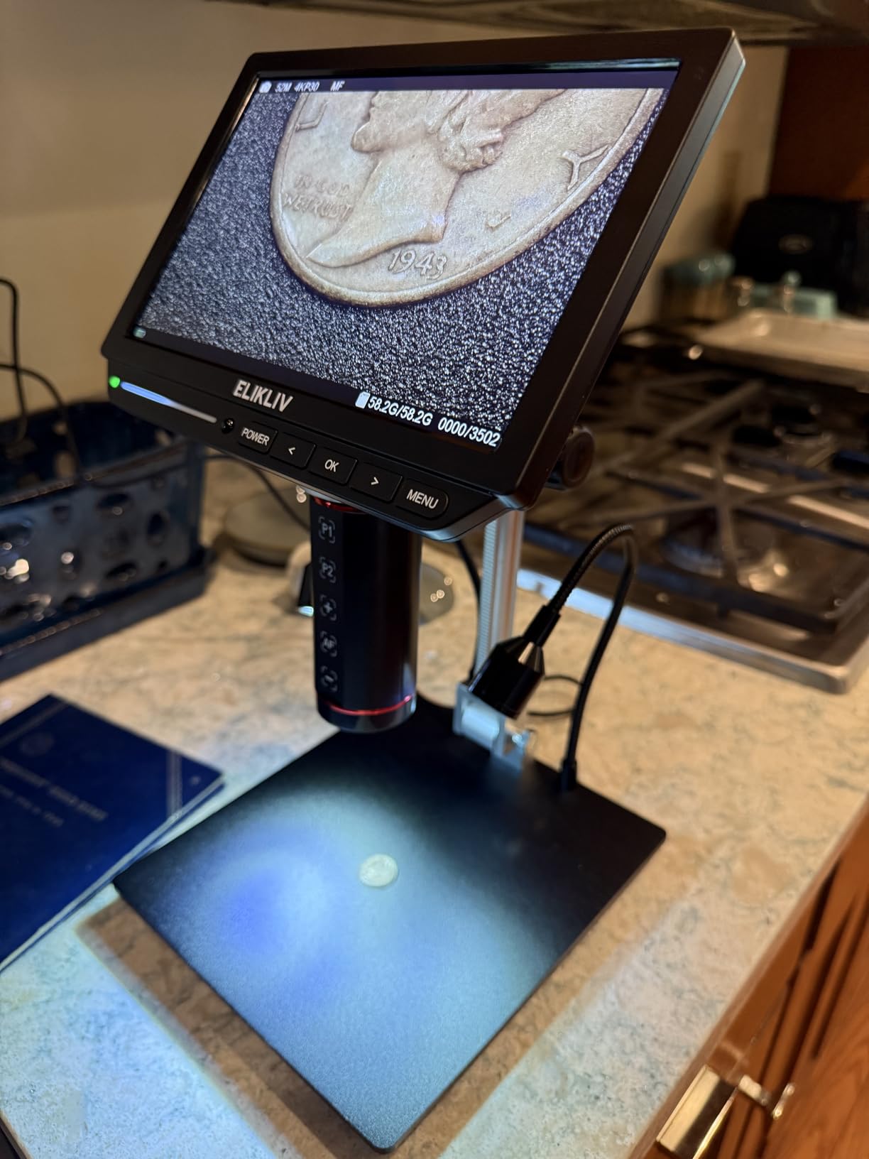 Elikliv Autofocus 4K Digital Microscope EM4K-AF, 8