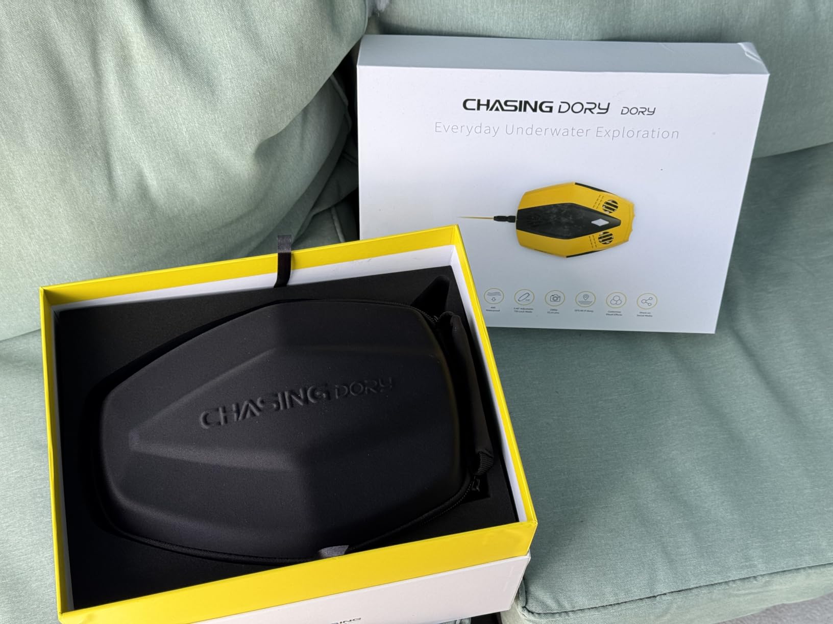 Chasing Dory Underwater Drone - Palm-Sized 1080p Full HD Underwater Drone with Camera for Real Time Viewing, APP Remote Control customer photo 1