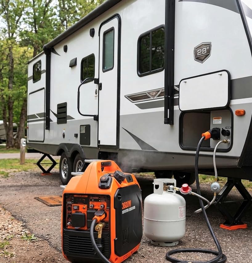 WEN Quiet and Lightweight 3600-Watt Dual Fuel RV-Ready Portable Inverter Generator with Fuel Shut Off and CO Watchdog (DF360iX) customer photo 2