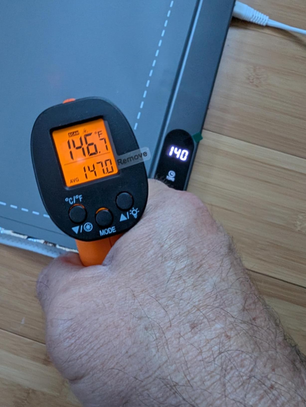 TempPro TempScan Infrared Thermometer Gun with Super Long Meat Probe | Temperature Gun with Laser for Pizza Oven Accessories, Grill Thermometer Gun Meat Thermometer for Cooking BBQ HVAC Car Engine customer photo 1
