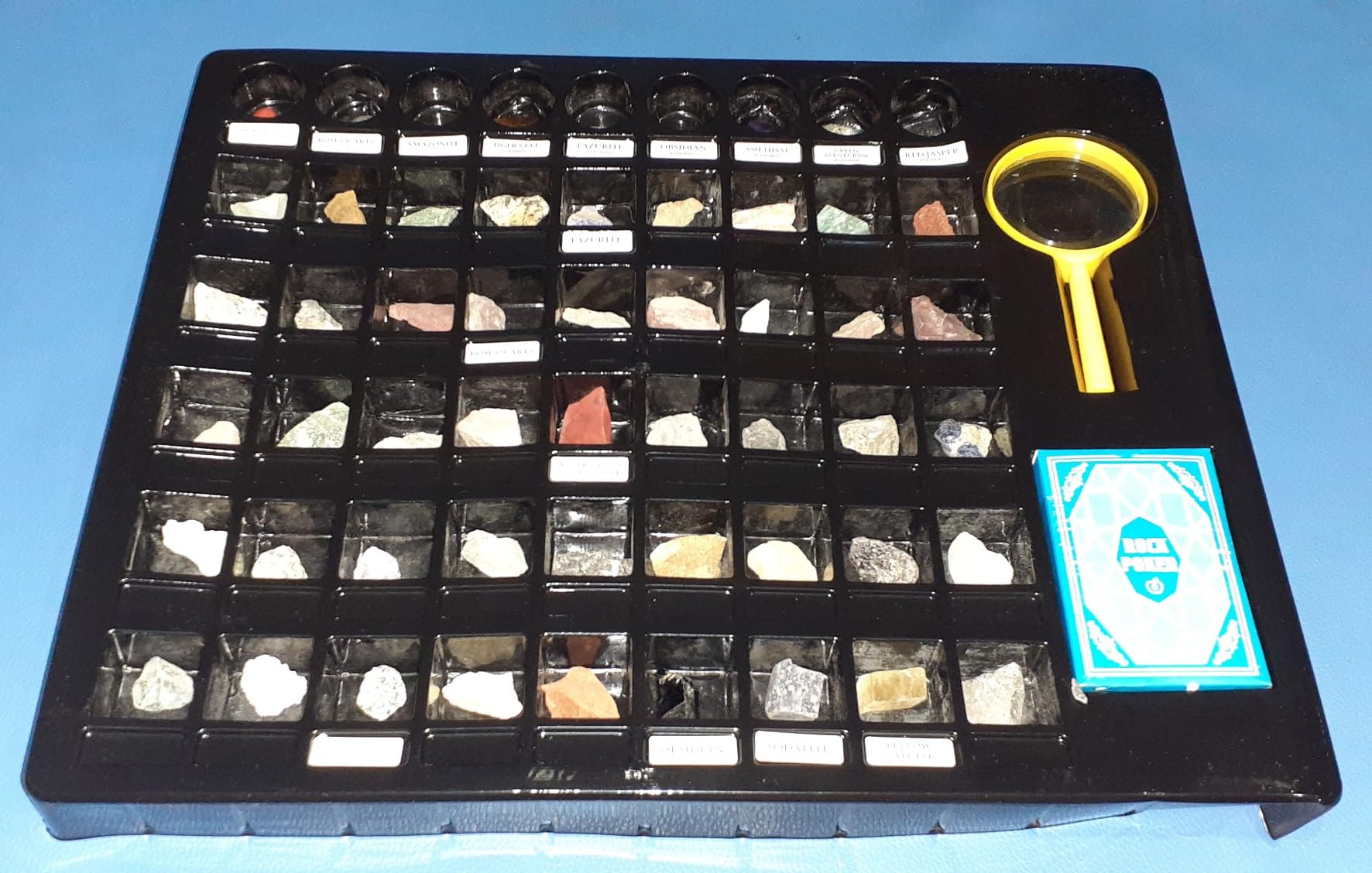 PIBEX Rock Collection Starter Kit - 54 Pcs Assorted Gemstones, Crystals, Rocks & Minerals, with Learning Book & ID Cards, Earth Science Kit Toy, A Geology Gift for Kids & Adults Ages 8+ customer photo 2