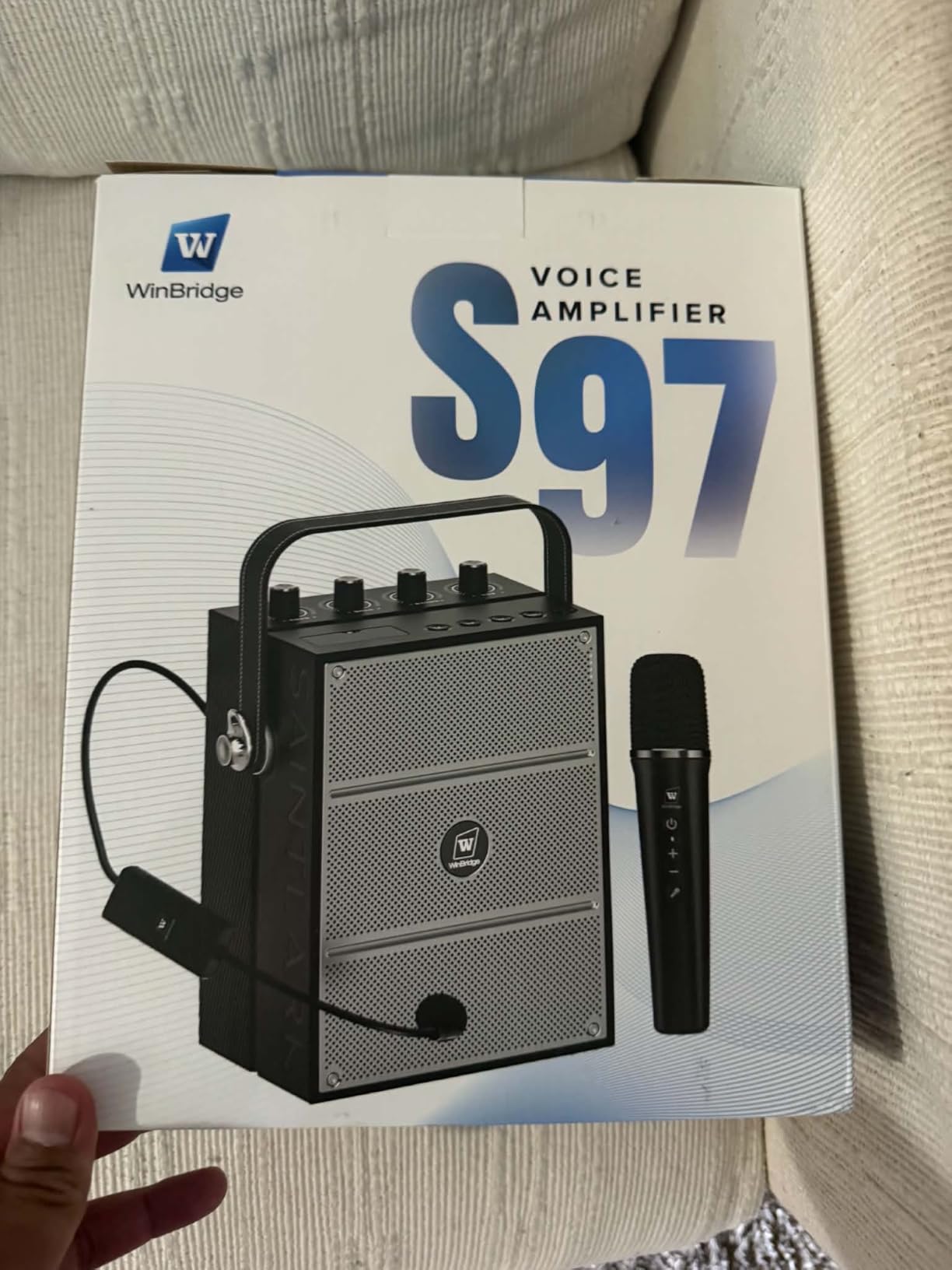 WinBridge S97 60W Powerful Voice Amplifier with Dual Wireless Microphones customer photo 1