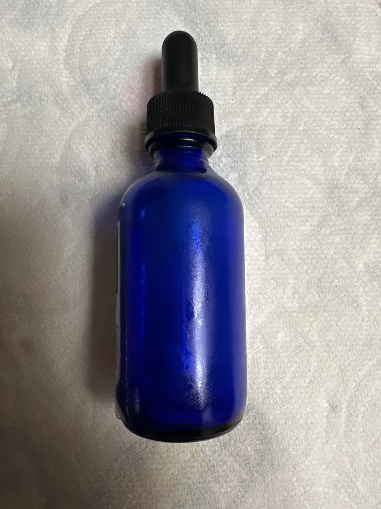 4 Pack 2 oz Glass Dropper Bottles with Measured Dropper - 60ml Dark Blue Tincture Bottles with Calibrated Glass Eye Droppers (1ml) customer photo 1