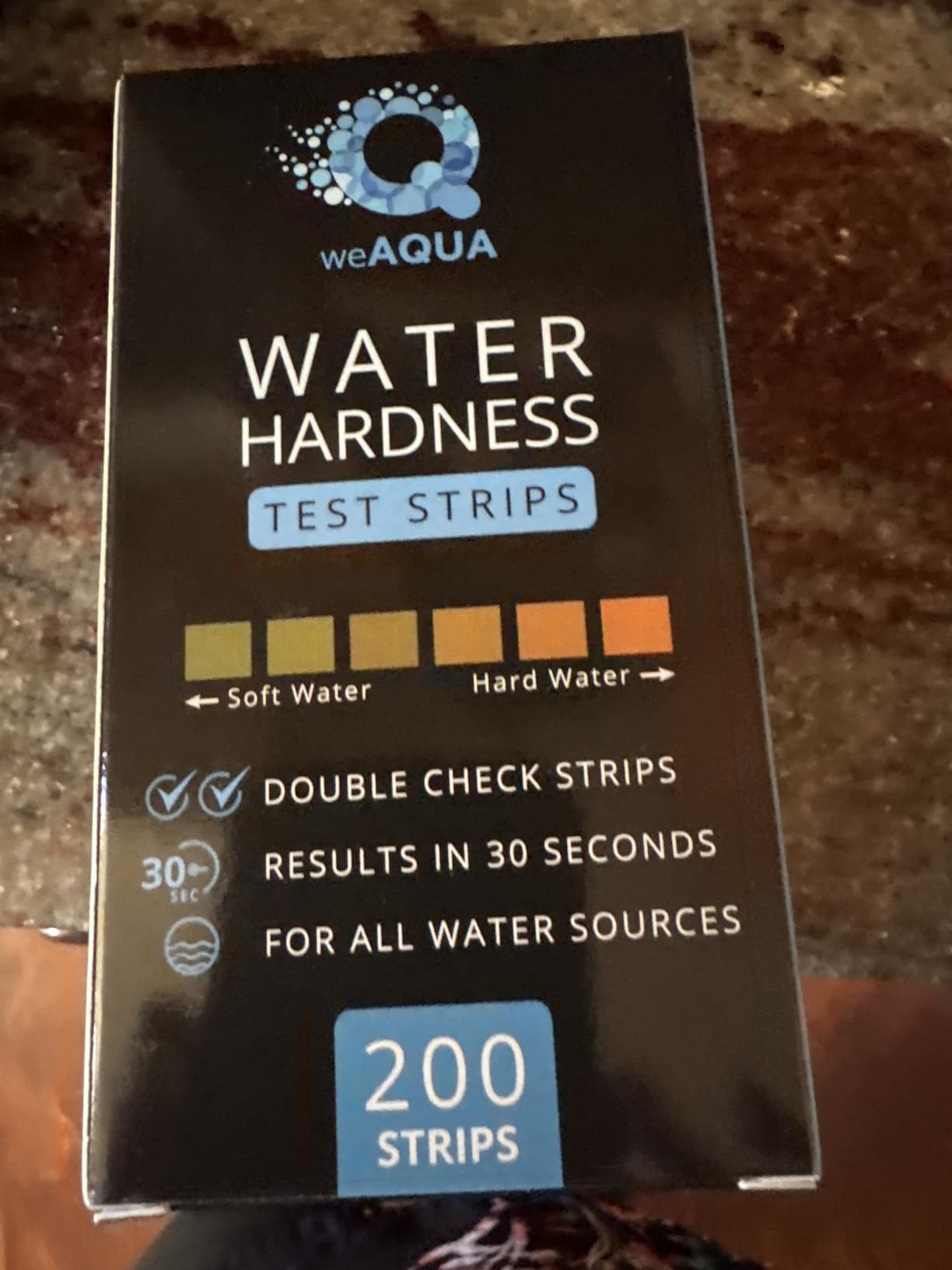 WeAQUA DoubleCheck Water Hardness Test Kit 200 Strips with Sample Cup - Hard Water Testing Strips (0-25 gpg / 0-425 ppm) customer photo 1