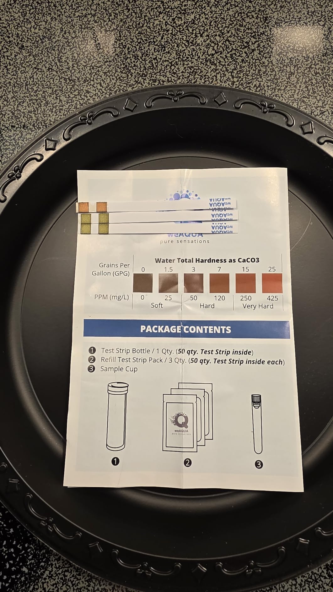 WeAQUA DoubleCheck Water Hardness Test Kit 200 Strips with Sample Cup - Hard Water Testing Strips (0-25 gpg / 0-425 ppm) customer photo 2