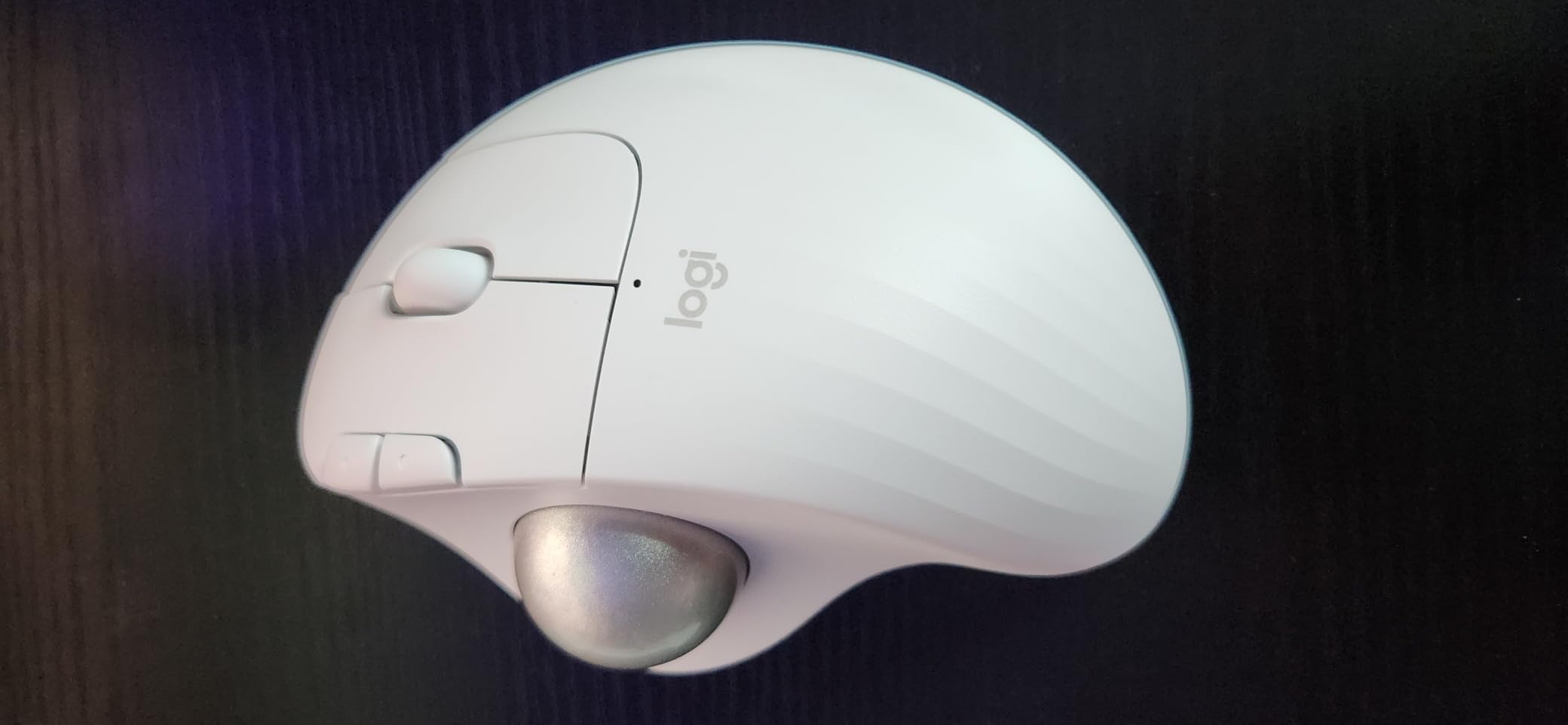 Logitech Ergo M575S Wireless Trackball Mouse - Off-White Silver Ball customer photo 2
