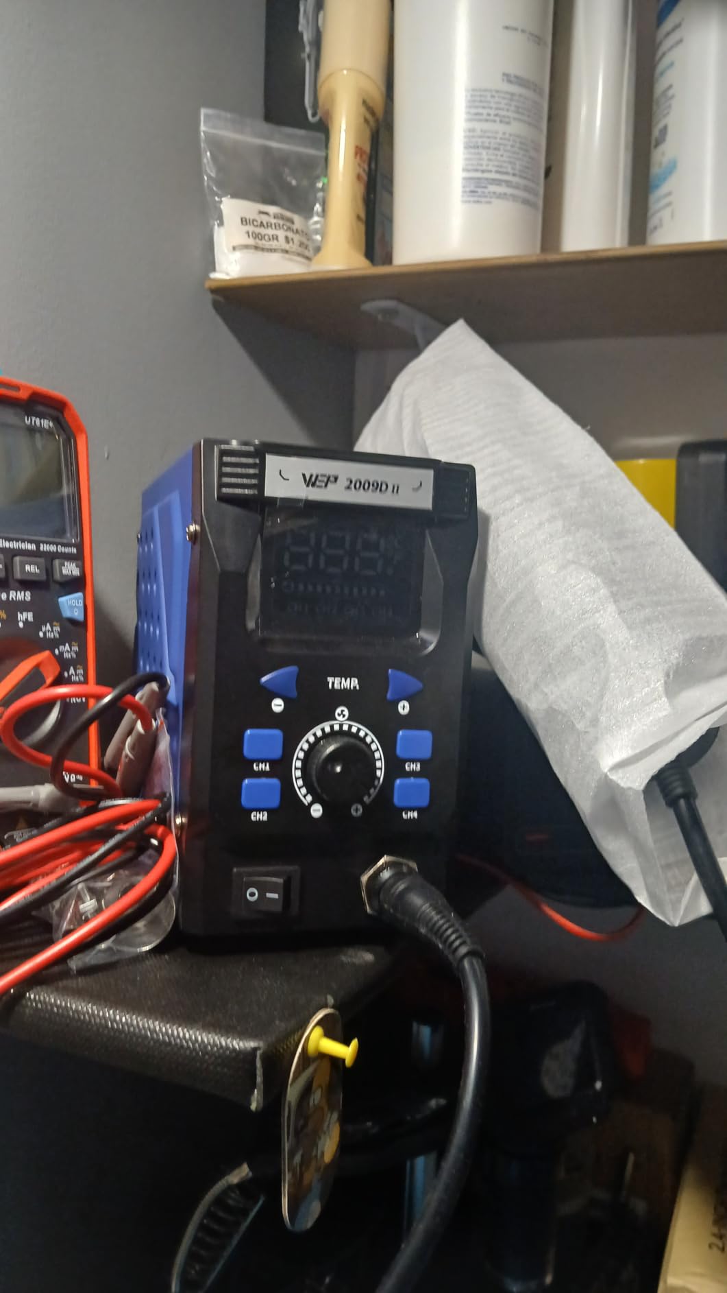 WEP 2009D-II Hot Air Soldering Station, Hot Air Rework Station with Detachable Soldering Heat Gun, 4 Preset Channels, Digital LED Display, Adjustable Temperature 212-896°F, PID Temp Stabilization customer photo 1