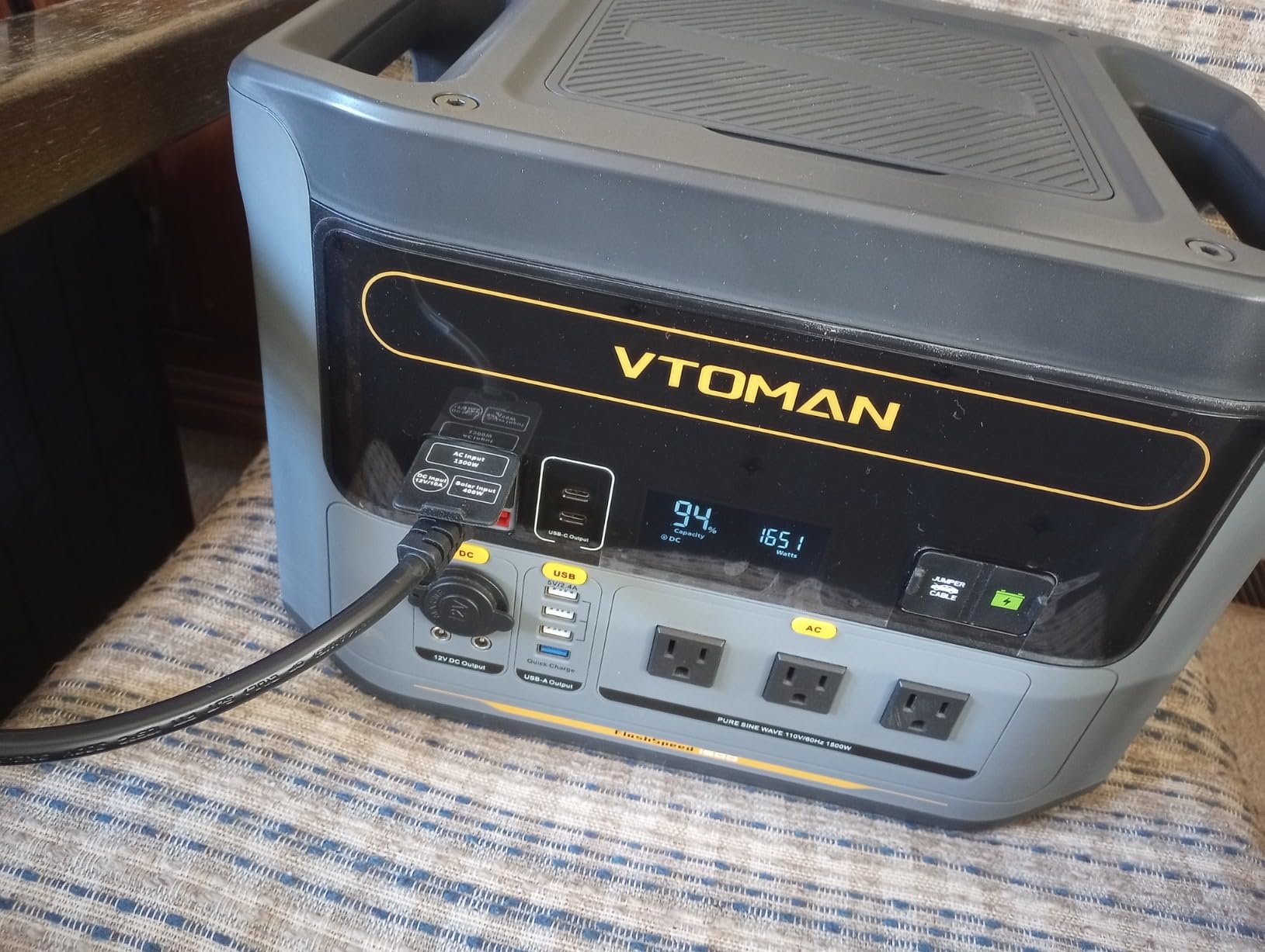 VTOMAN FlashSpeed 300 Portable Power Station, 300W 230Wh LiFePO4 Battery | 3000 Life Cycles, 600W peak, 100W PD USB-C, Fast Charge, 6 Outputs, Outdoor Camping, Home Backup, RV, Off-Grid customer photo 2