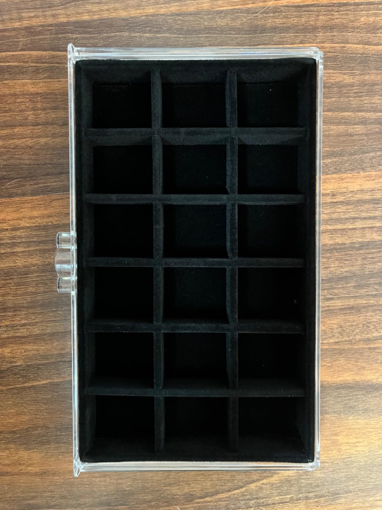 Rock Display Case, Rock Collection Box, 90 Grid Crystal Collection Display Case,Gemstone Display Shelf, Acrylic Clear Displays Cases Organizer for Gemstone Fossil Stone customer photo 2
