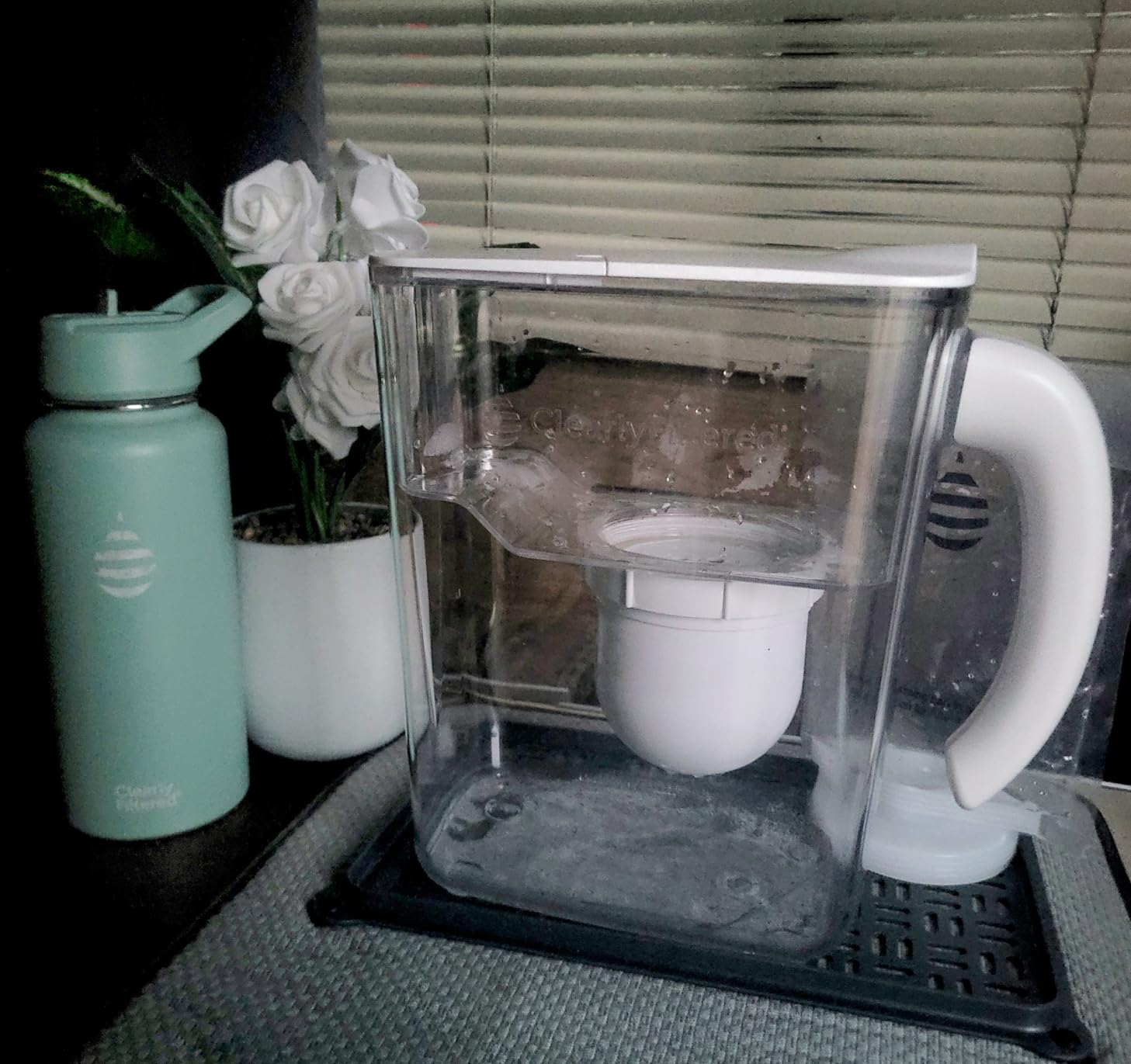 Clearly Filtered Water Filter Pitcher, 10 Cup BPA Free Water Filtration | Targets up to 386+ Contaminants, Reduces Fluoride, Lead, PFAS, Arsenic, Microplastics, Chlorine, NSF Certified, BPA Free customer photo 2