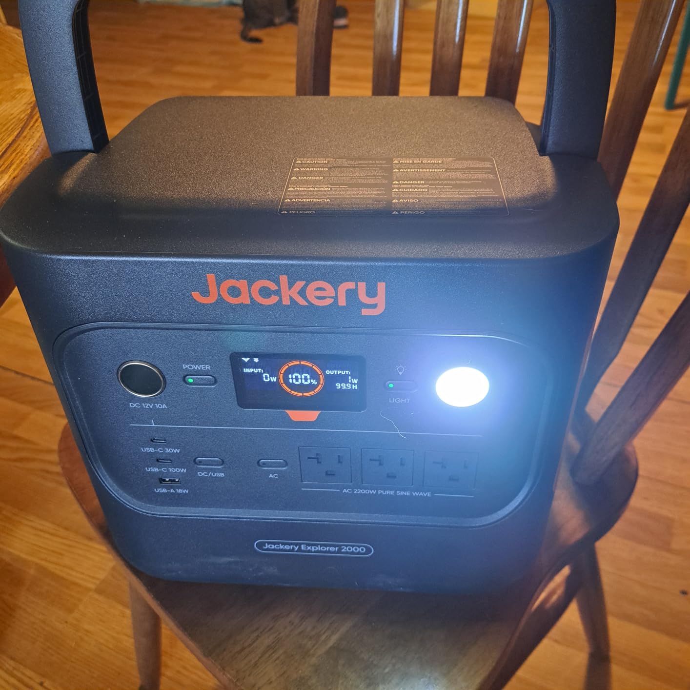 Jackery Explorer 2000 v2 Portable Power Station, 2042Wh, 2200W AC Output | LiFePO4 Battery, USB-C PD 100W Fast Charging, Solar Generator for Emergencies, Power Outages, Camping (Solar Panel Optional) customer photo 1