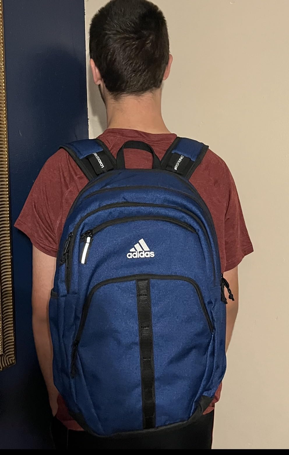 adidas Prime School Backpack 37L | Padded 17-In. Laptop Sleeve, Water-Bottle Pockets, LoadSpring Carry, School Gym & Travel Ready customer photo 1