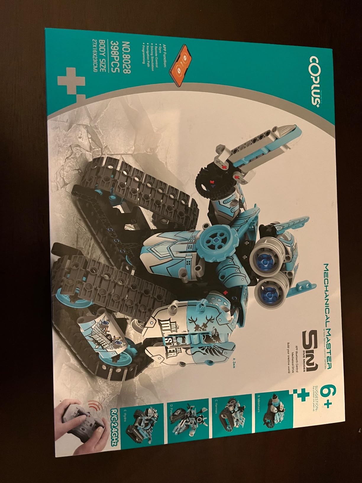 Opmind 5-in-1 STEM RC Robot Building Kit - 408PCS, Gift for Boys Ages 8-13 | STEM Toys for Ages 8-13, DIY Building Toys for Boys, APP Remote Control Robot, Educational Engineering Robotics Kit for Kids customer photo 1