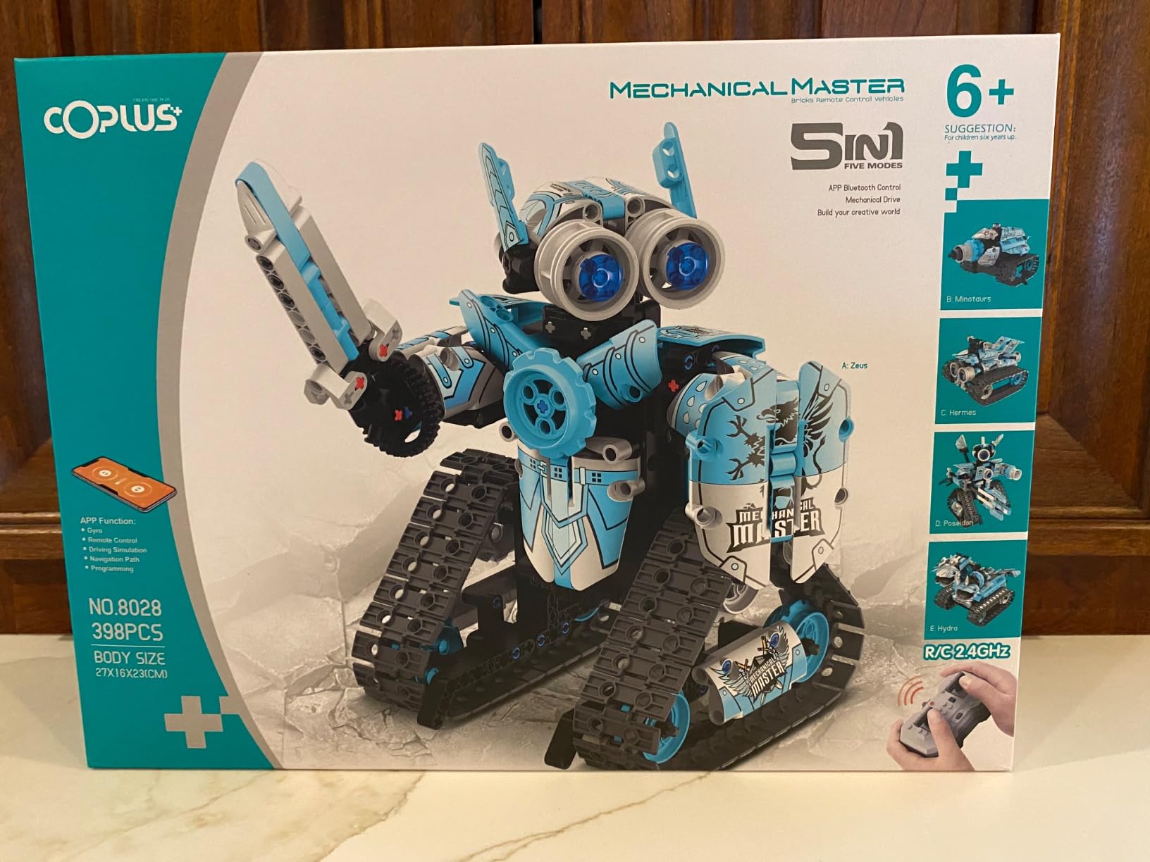 Opmind 5-in-1 STEM RC Robot Building Kit - 408PCS, Gift for Boys Ages 8-13 | STEM Toys for Ages 8-13, DIY Building Toys for Boys, APP Remote Control Robot, Educational Engineering Robotics Kit for Kids customer photo 2