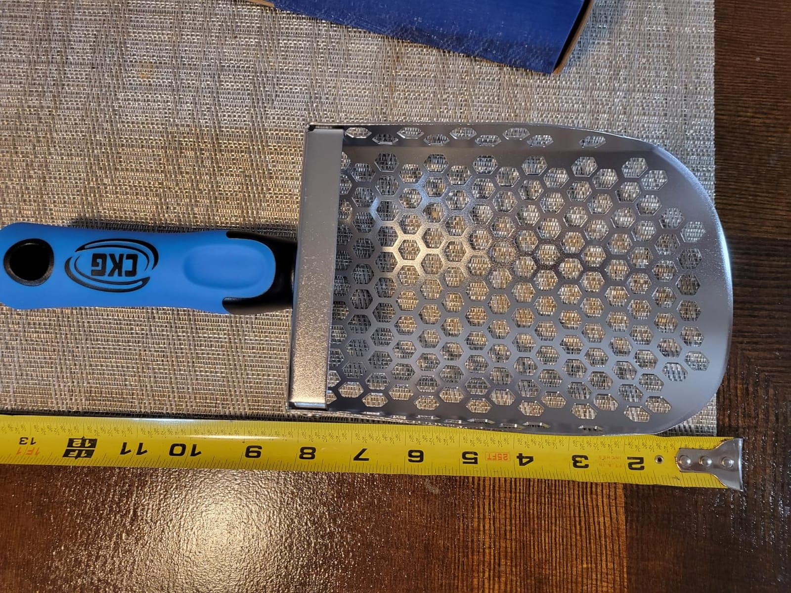 CKG Hand Sand Scoop for Metal Detecting with Ergonomic Yellow Handle, Metal Detecting Shovel for Beach Sand Sifter, Heavy Duty Stainless Steel, Perfect from Metal Detector Accessories customer photo 2
