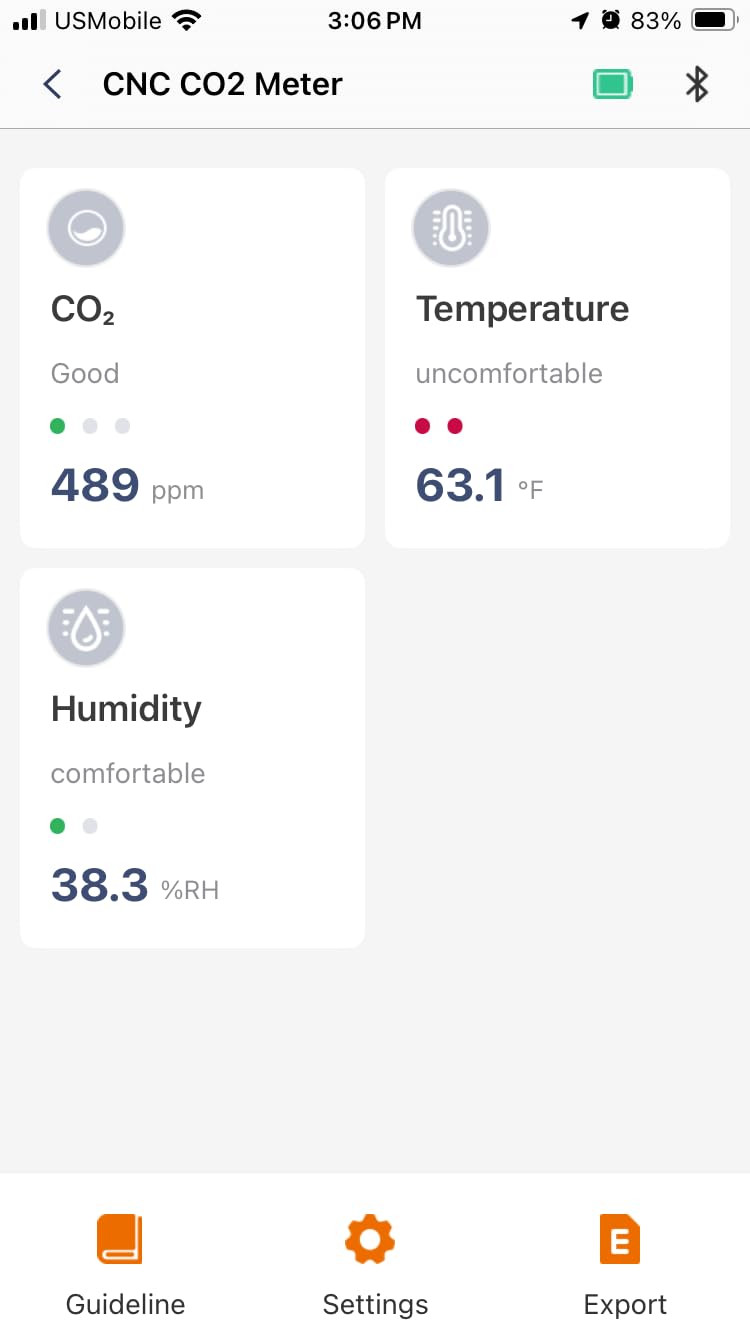 Temtop C1+ CO2 Monitor, Smart Indoor Air Quality Monitor with BLE App | Portable CO2 Meter, CO2 Temperature Humidity Detector, Real-Time Data Sync customer photo 2