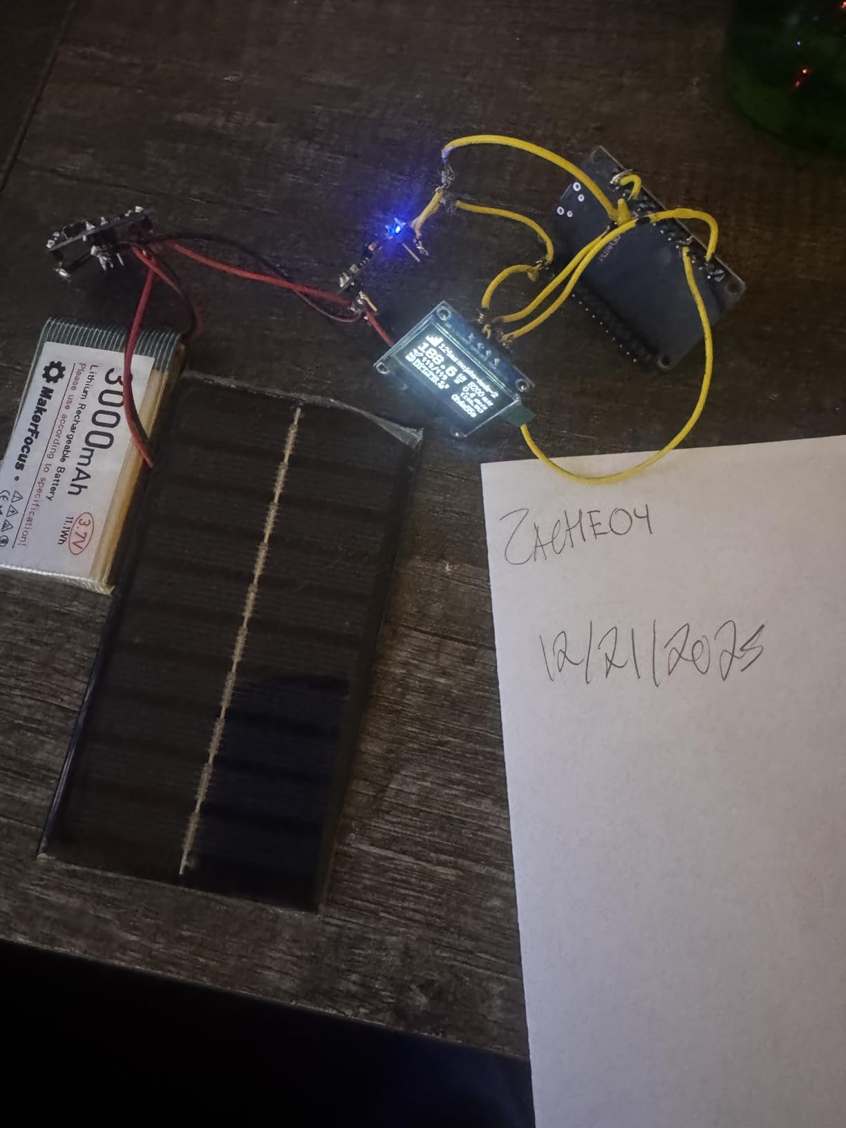 3.7V 3000mAh Lithium Polymer Rechargeable Battery for ESP32 2pcs | 1S LiPo Battery, JST 1.25 Plug, Built-in Protection Board for Meshtastic Devices, ESP32 Development Board, Electronic Devices customer photo 1