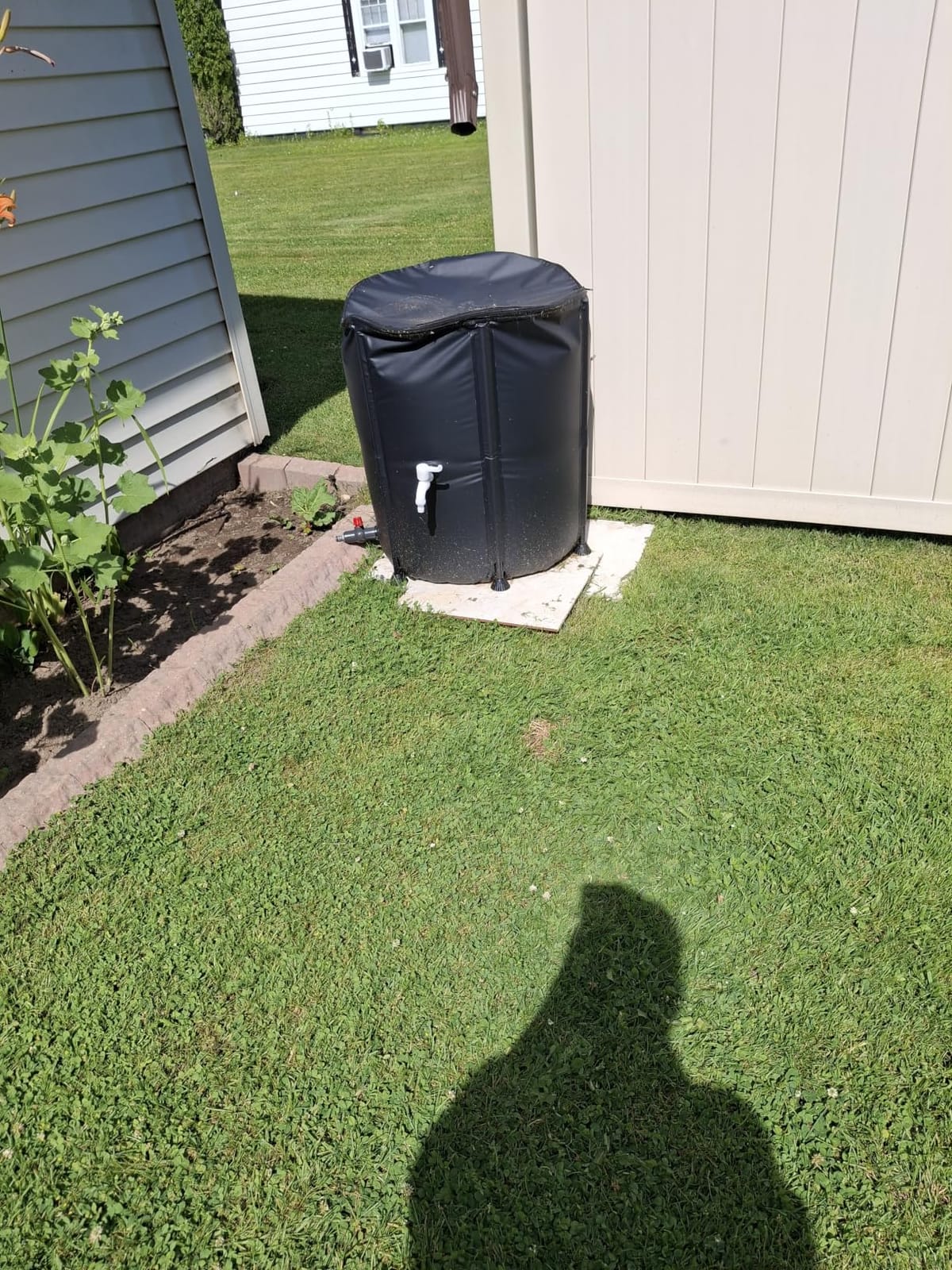 Collapsible Rain Barrel Water Storage Containers-53 Gallon Portable Rainwater Collect System Water Tank to Collect Rainwater from Gutter Downspout Water Catcher with Spigots, Filter and Overflow Kits customer photo 2