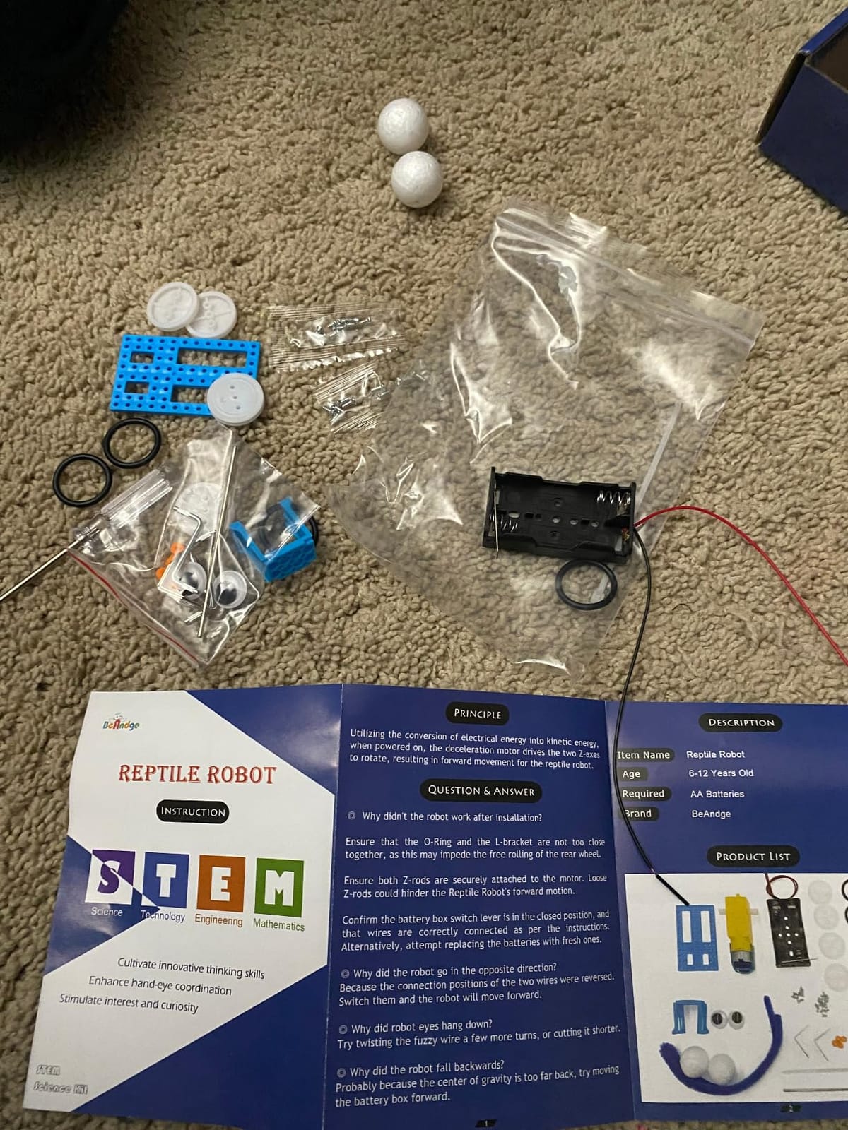 4 Set Bulk Craft Robot Kits for Kids, STEM Building Toys for ages 6-8 8-13 | STEM Robotics Science Kits for 1st 2nd 3rd Grade, Classroom Activities Projects Toys Gifts for 6 7 8 9 10 12 13 Year Old customer photo 2