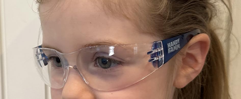 Handy Famm Kids' Safety Glasses, Lightweight Scratch Resistant Protective Eyewear for Children customer photo 2