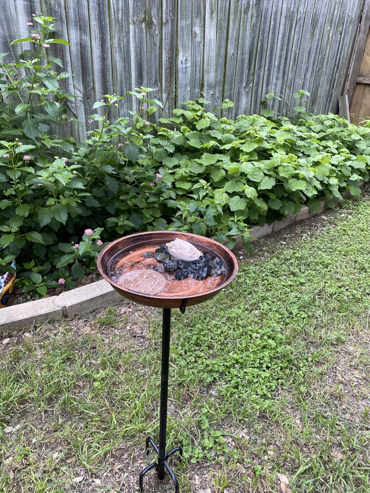 Gtongoko Metal Bird Bath for Outdoors, 34