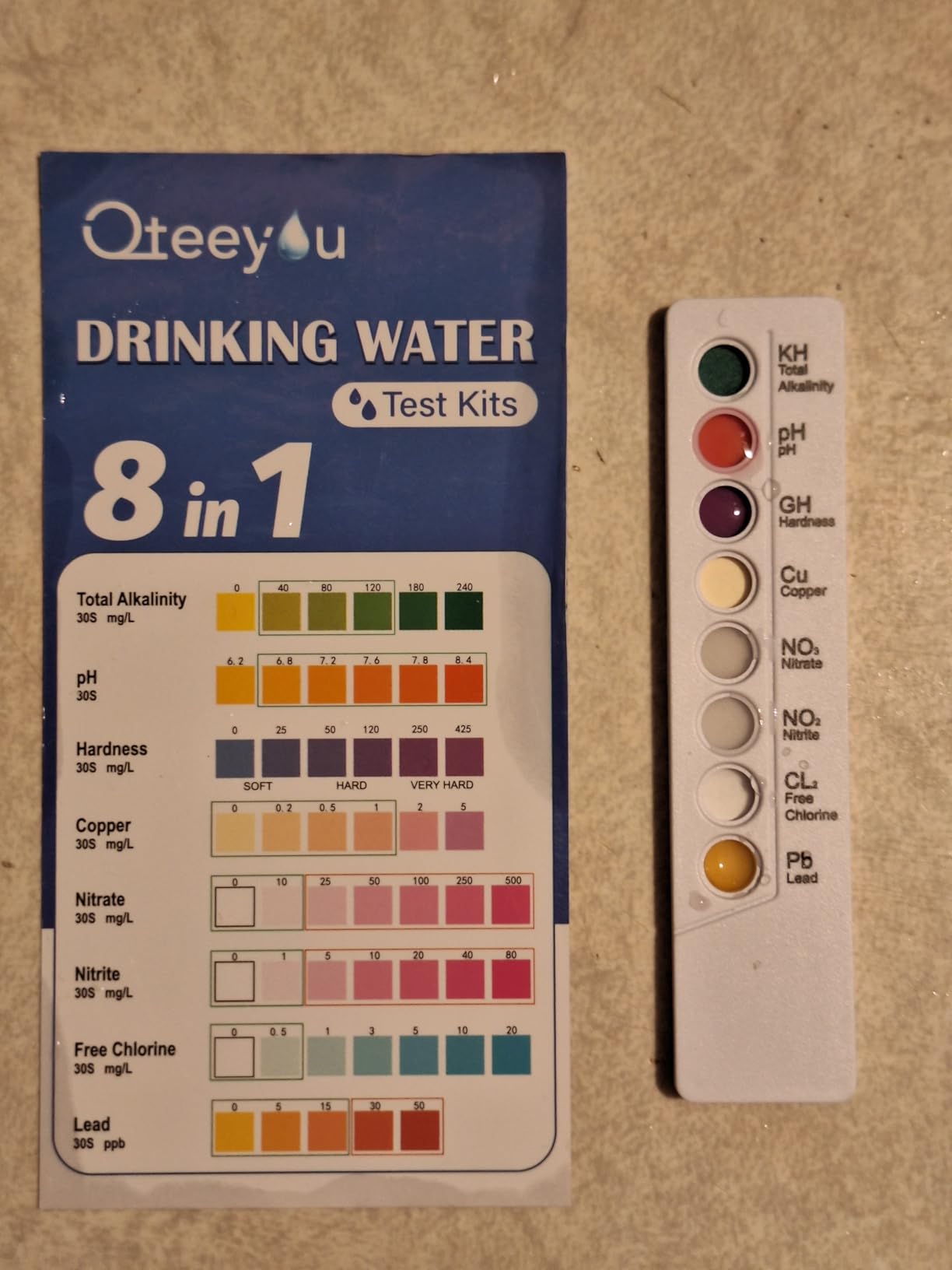 Lead Water Test Kit 8 in 1 Home Drinking Water Testing Kits 5pcs Independent Bag customer photo 1