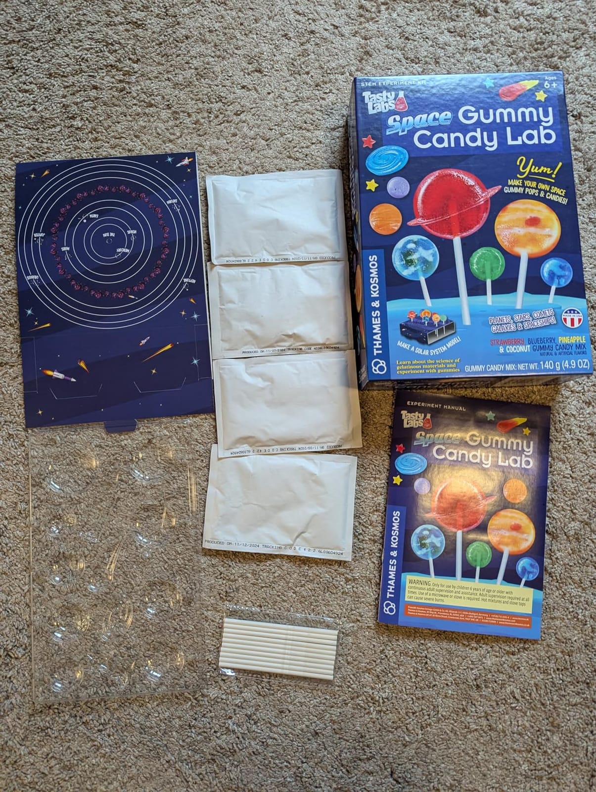 Space Gummy Candy Lab | Tasty Labs STEM Experiment Kit, Make Space-Themed Gummy Pops & Candies, Explore Chemistry in Cooking, Safe to Eat, Made in USA, Food Ingredients Included customer photo 1