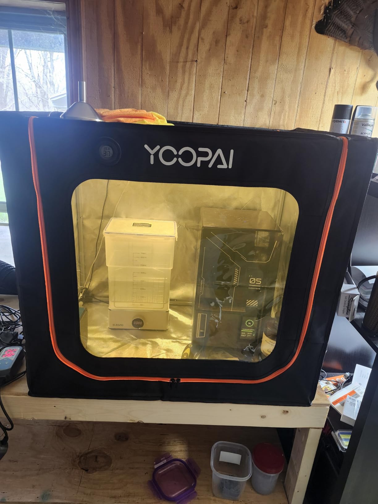 YOOPAI Large Resin 3D Printer Enclosure with Ventilation Kit & LED Light customer photo 2