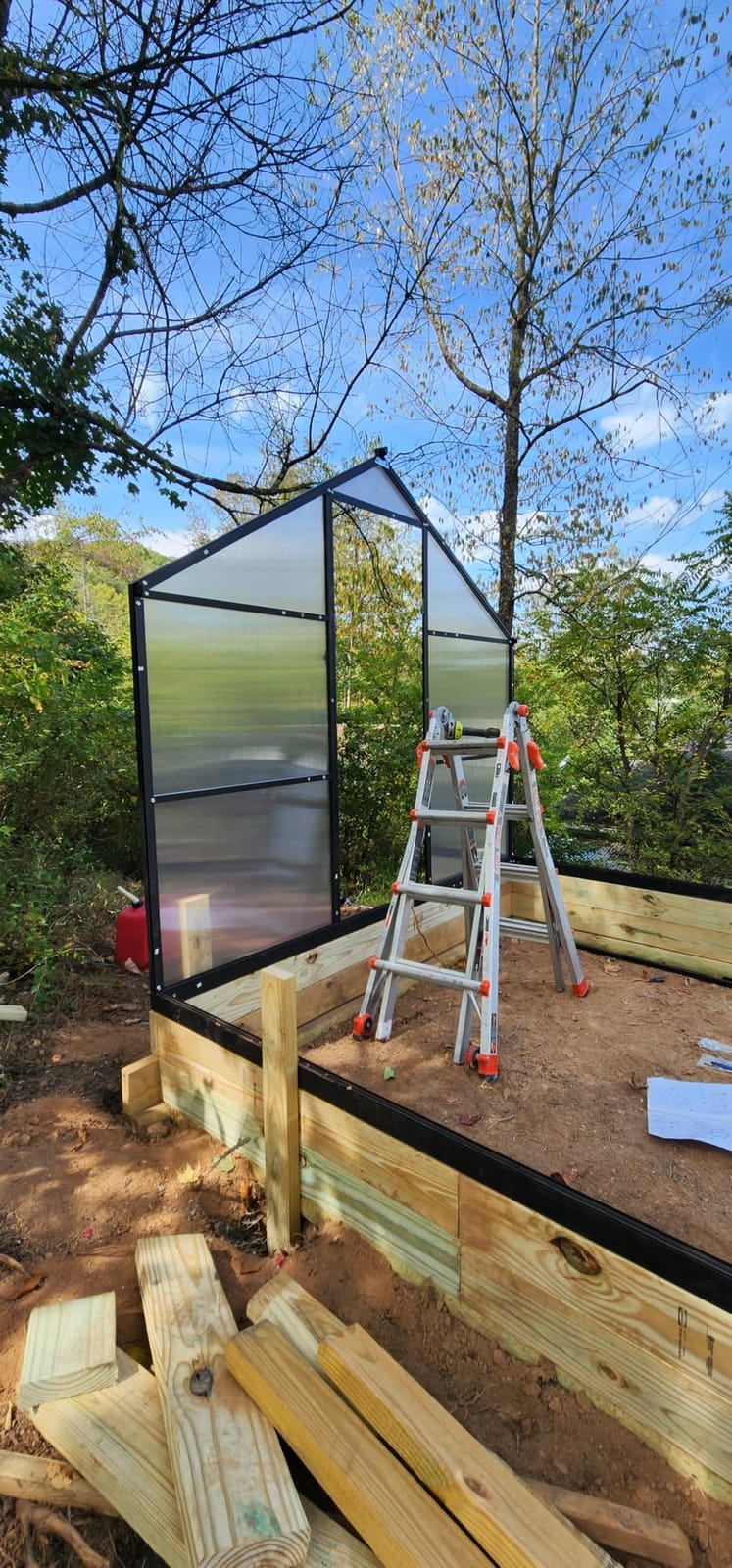 6x4FT Greenhouse with Hygrometer, Windproof Warm Plant Green Houses | Heavy Duty Aluminum Frame Polycarbonate Greenhouses with Vent Window for Backyard Garden Vegetables Flowers Herbs Growing customer photo 1