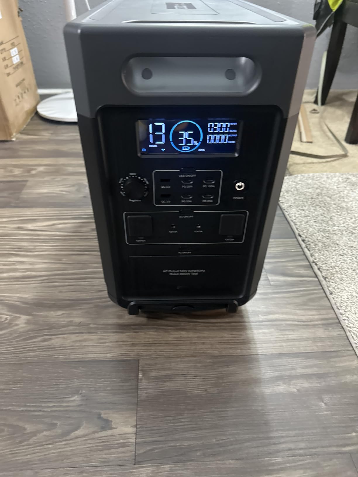 AFERIY 3840Wh Portable Power Station,120V AC Outlets x 5,2.5H Fast Charge,3600W(Peak 7200W),LiFePO4 Battery Power Station,Solar Generator for Home,Outdoor Camping,Power Outage,Camping,RV,Emergencies customer photo 2