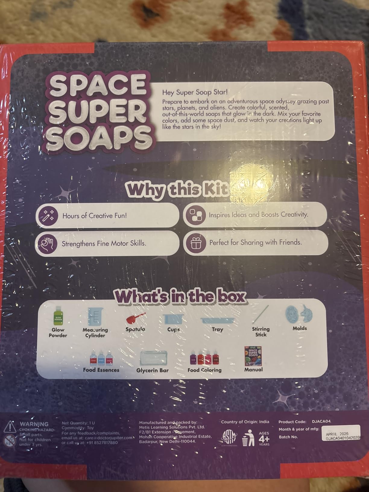 Doctor Jupiter Glow in The Dark - Space Soap Making Kit for Kids Ages 6+ | Birthday Gift Ideas for Boys & Girls 6,7,8,9,10 Year Olds, Science Kits for Kids Ages 5-7-8-12, STEM Space Toys, DIY Craft customer photo 1
