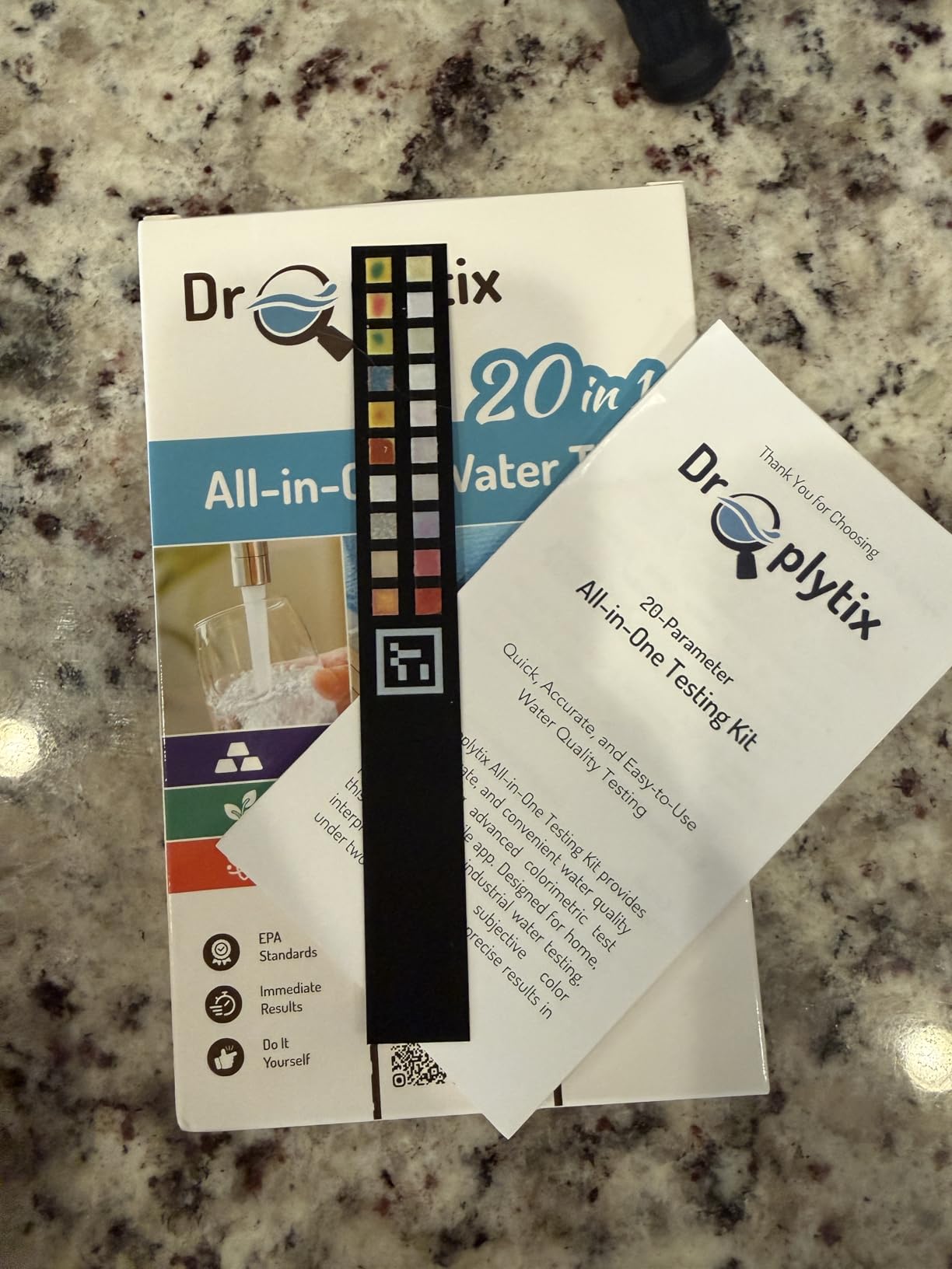 20-in-1 Drinking Water Test Kit with Mobile App, Lab-Precision Home Water Testing Strips for Tap and Well Water, Tests pH, Hardness, Lead, Iron, Chlorine, Nitrate, Fluoride, Heavy Metals customer photo 1