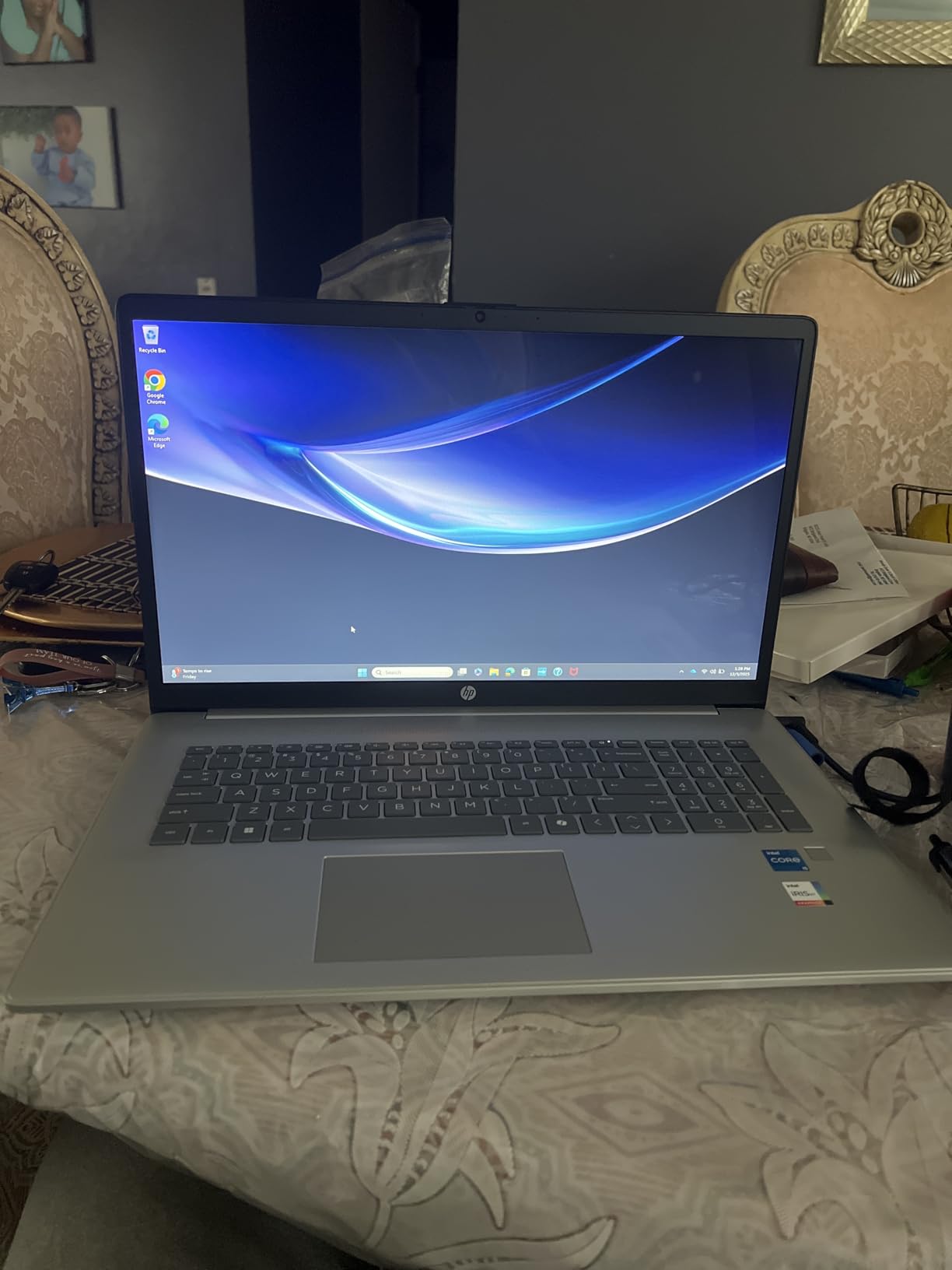 HP 17.3 inch Laptop, FHD Display, Intel Core i5-1334U, 16 GB RAM, 512 GB SSD, Intel Iris Xe Graphics, Windows 11 Home, Natural Silver, 17-cn3399nr customer photo 1