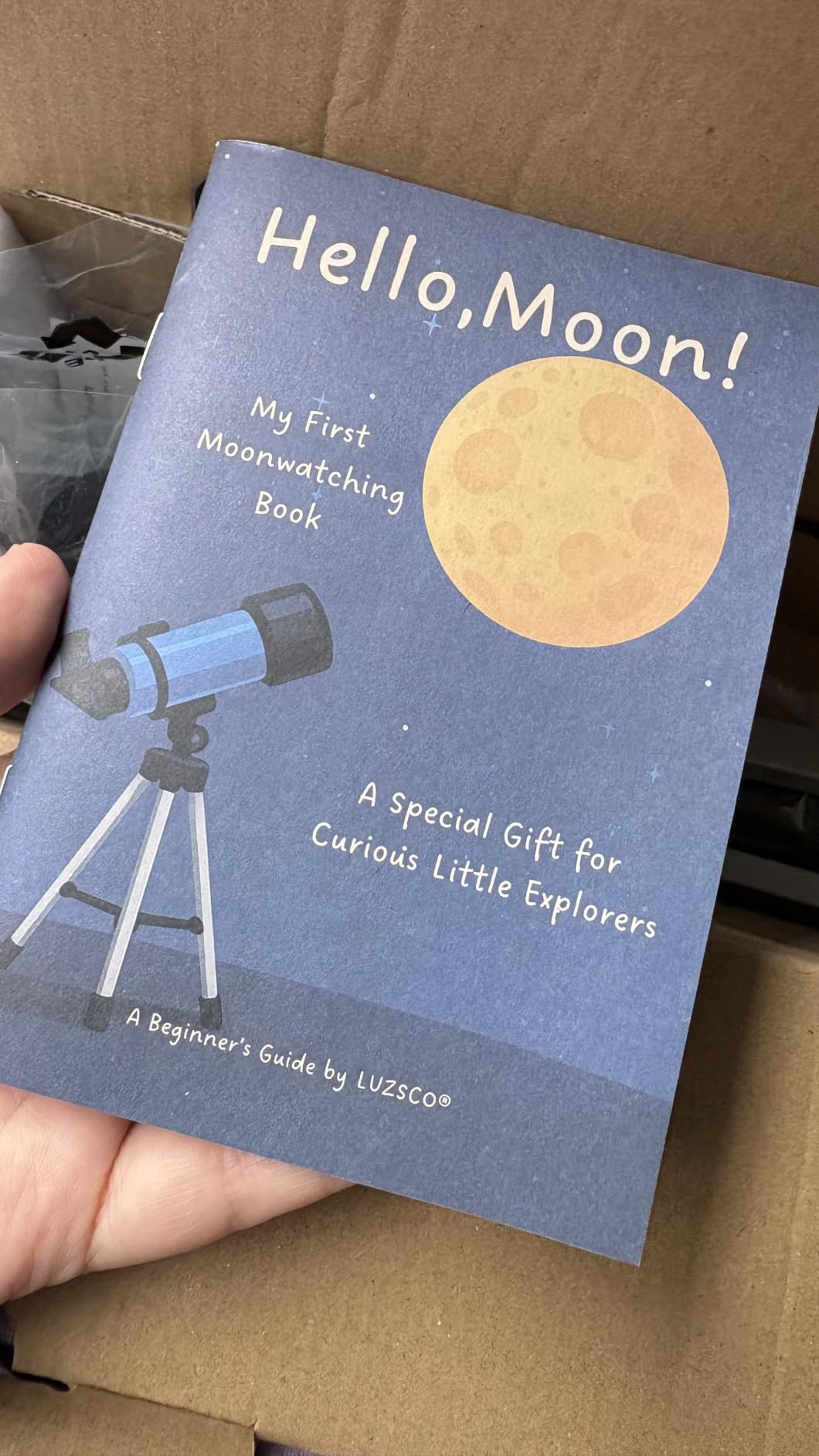 Telescope for Kids 50mm 100x Magnification Beginner Telescopio with Tripod, 2 Eyepieces & Finder Scope, STEM Educational Gift for Boys & Girls Ages 6-12, Portable Kids Telescope for Astronomy customer photo 1