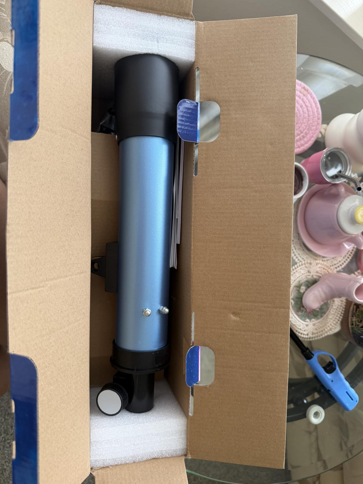 Telescope for Kids 50mm 100x Magnification Beginner Telescopio with Tripod, 2 Eyepieces & Finder Scope, STEM Educational Gift for Boys & Girls Ages 6-12, Portable Kids Telescope for Astronomy customer photo 2