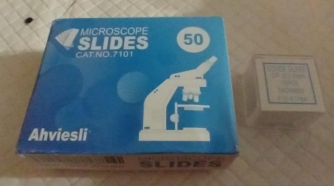Microscope Slides and Covers Kit - 50 Blank Pre-Cleaned Glass Slides for Microscope, 100 Cover Slips, for Teachers, Students, Families, and Science Enthusiasts customer photo 2
