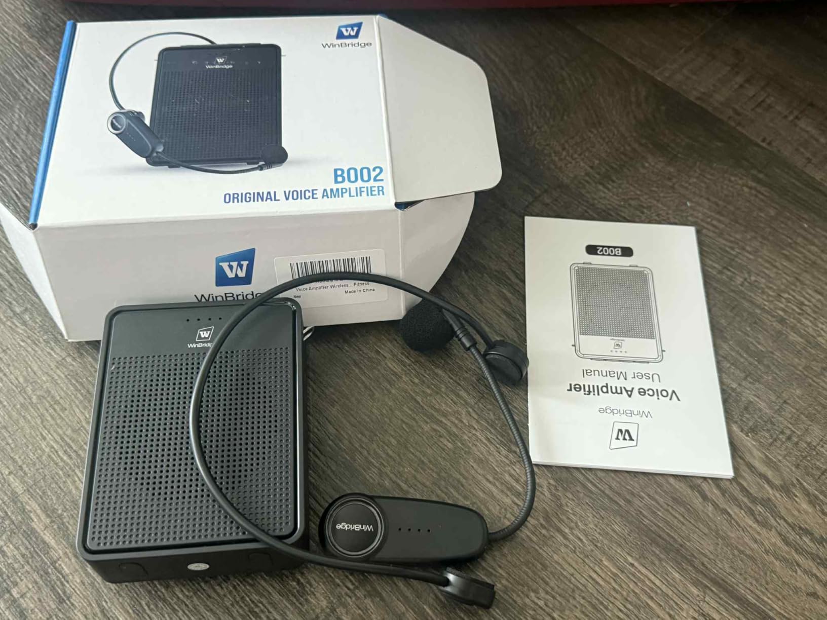 Voice Amplifier Wireless Microphone Headset B002, Original Sound Portable | Microphone and Speaker Set, 15W Megaphone Speaker with Bluetooth Mic, Personal PA System for Teachers Classroom Tour Guide customer photo 1