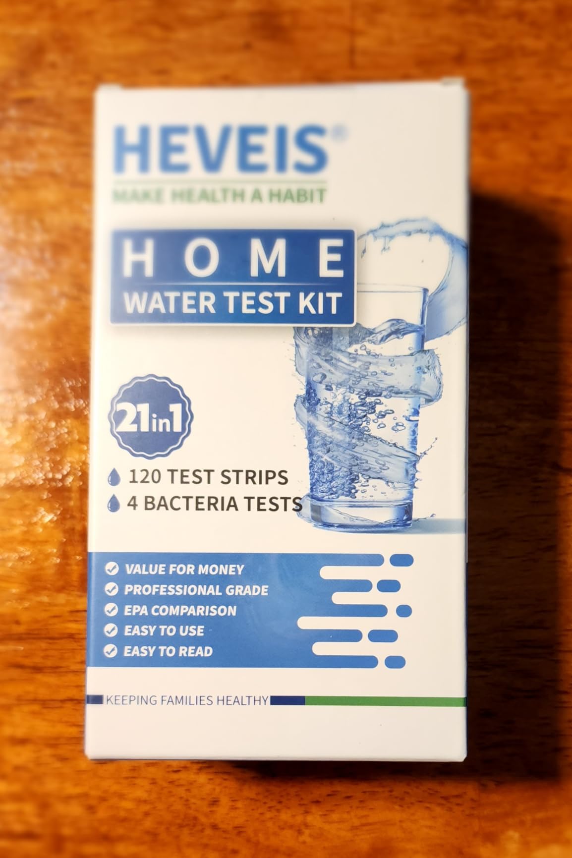 21-in-1 Home Drinking Water Testing Kit - 120 Strips + 4 Bacteria Tests - Tap and Well Water Test Kit, Easy to Test and Read for Hardness, Lead, Iron, Fluoride, pH, Copper, Bacteria and More customer photo 2