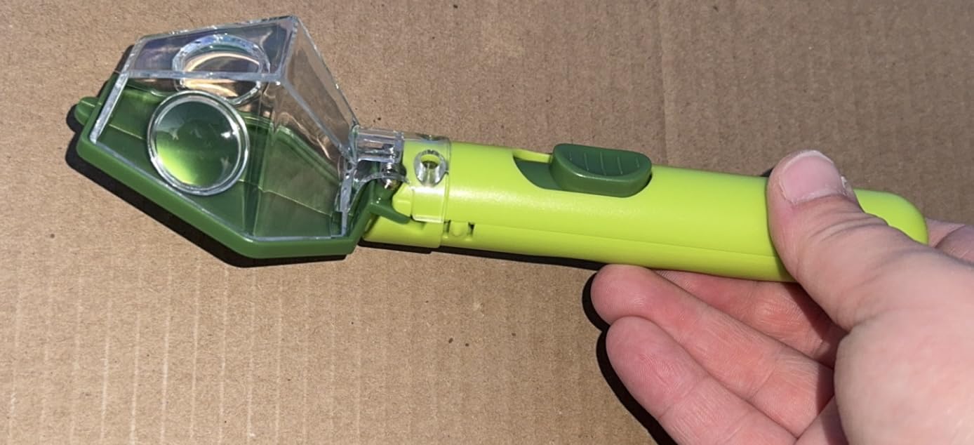 Bug Catcher for Kids with 6X Magnifier, STEM Educational Exploration Toys | Insect Trap Tool for Indoor and Outdoor Bug Discovery, Christmas Birthday Gifts for Adults, Boys and Girls, Green customer photo 1