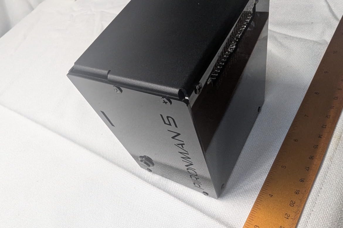 Pironman 5-MAX Raspberry Pi 5 Case Dual NVMe M.2 SSD PCIe, Mini PC NAS RAID 0/1 Hailo-8L AI Accelerator PWM Tower Cooler+Dual RGB Fans, OLED Module, Safe Shutdown, Standard HDMI (RPI5 Not Included) customer photo 2