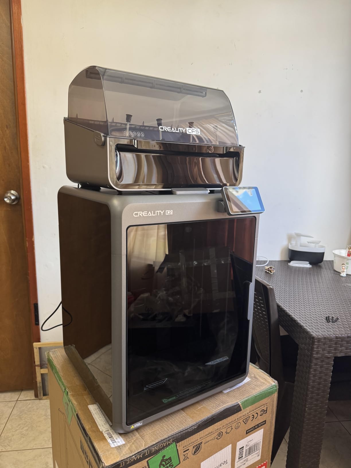 Official Creality K2 Combo 2026 3D Printer Multicolor 3D Printers with CFS | 600mm/s Printing Speed 300 ℃ Direct Drive Extruder Auto Leveling Chamber AI Camera, Printing Size 10.24x10.24x10.24 inch customer photo 1