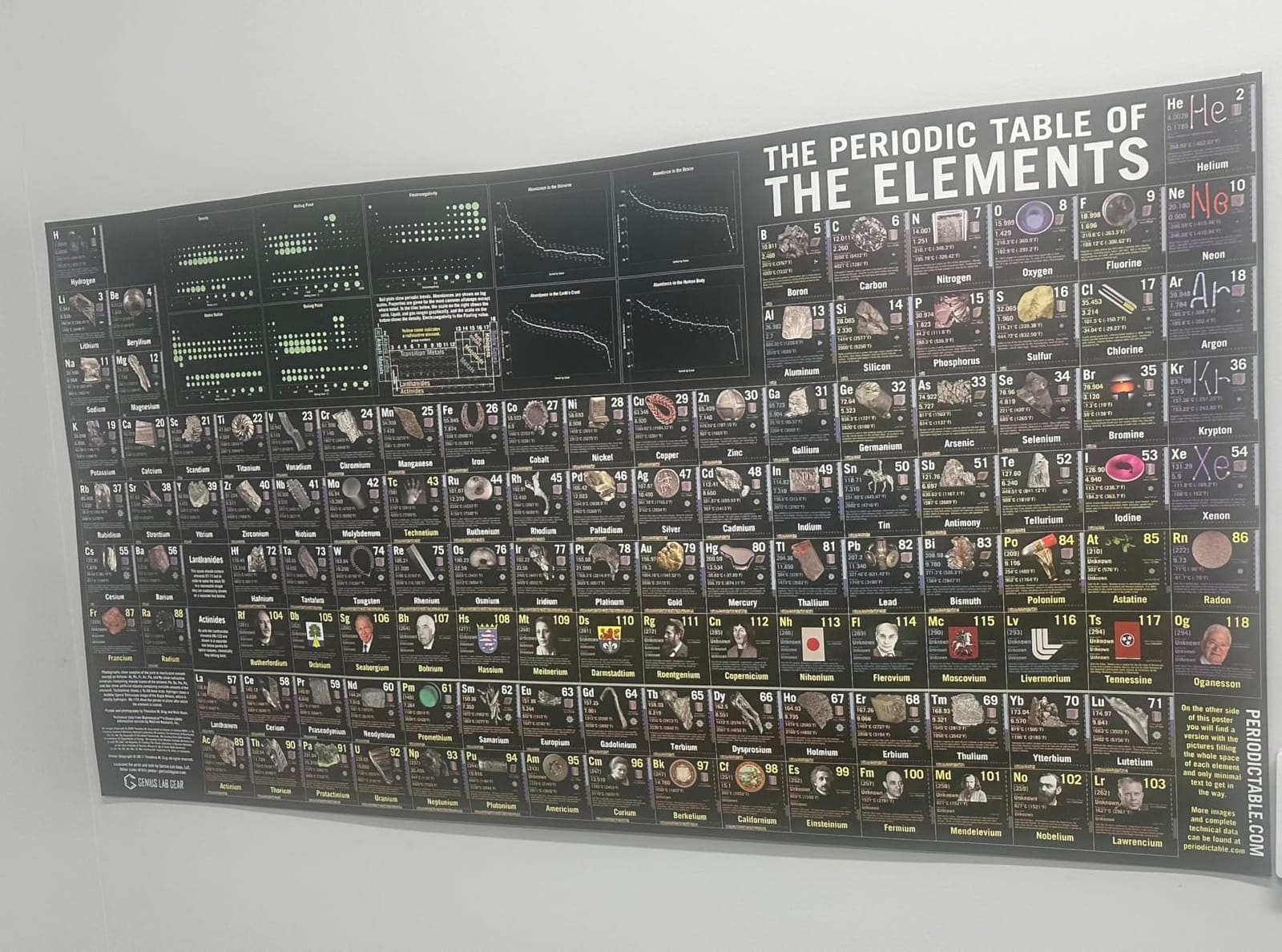 Large Periodic Table of the Elements Poster - Theodore Gray, 53x27 in. 1-Pk customer photo 2